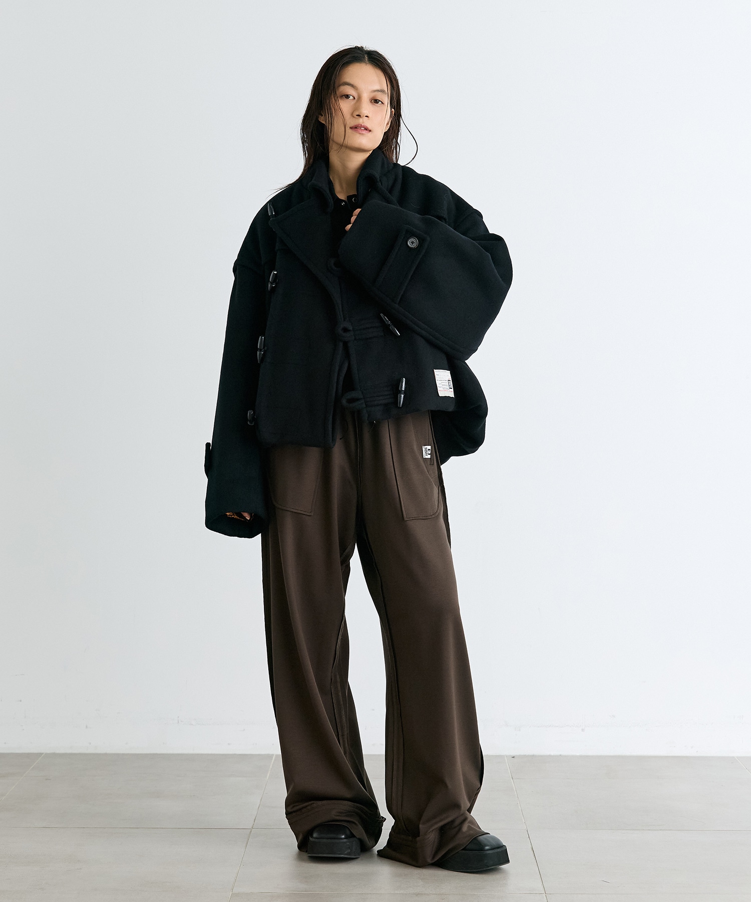 ROLL-UP HEM DUFFLE COAT Maison MIHARA YASUHIRO