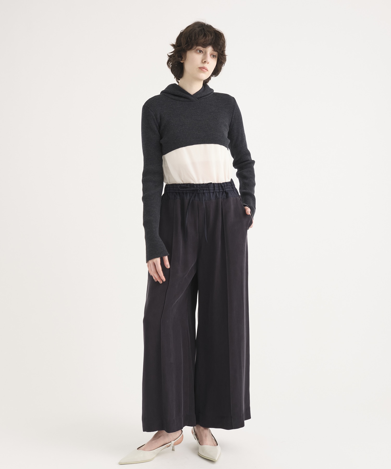 Washable Wool  Hoodie Knit Tops RITAN
