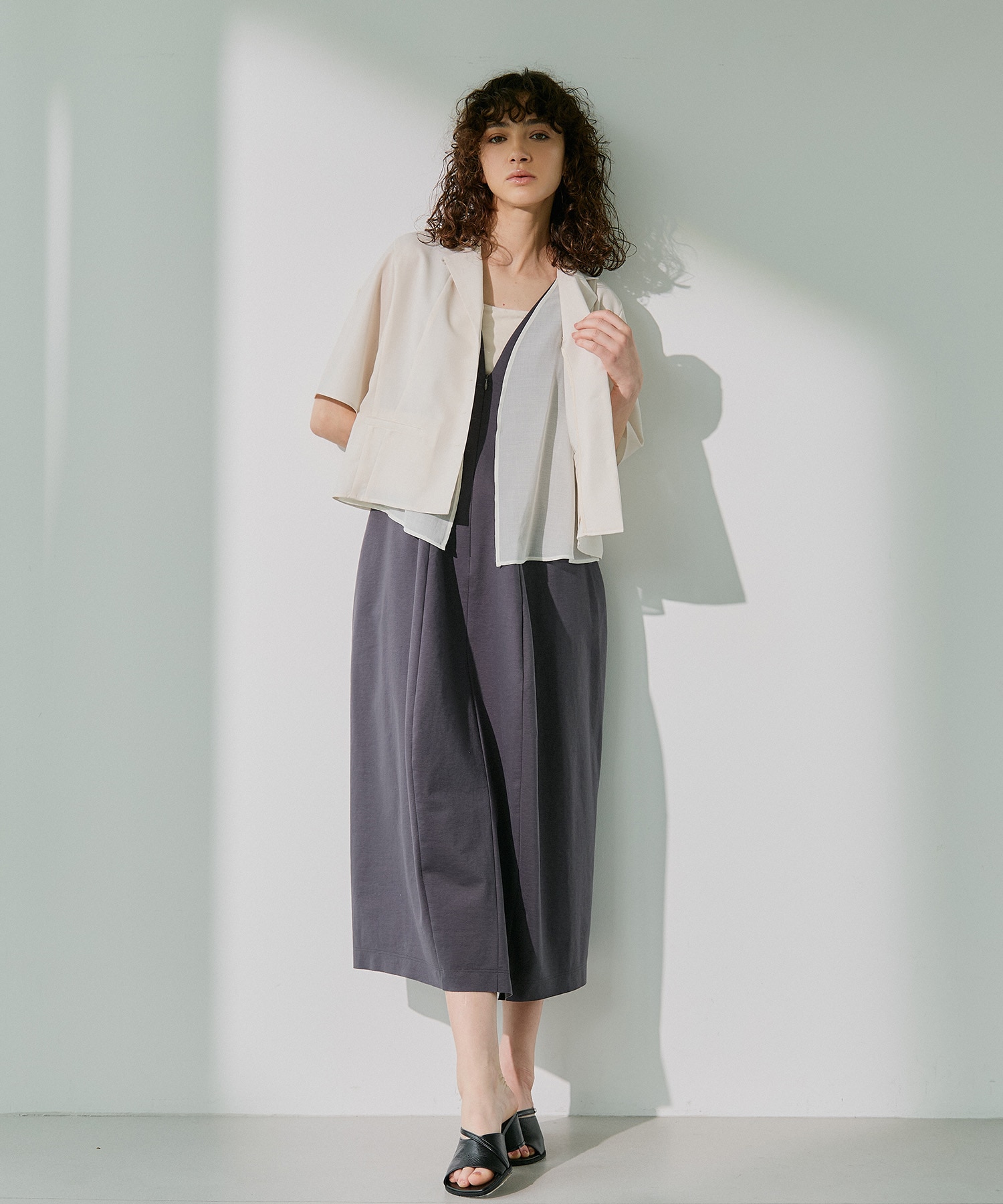 Open Collar Combi Shirts RITAN