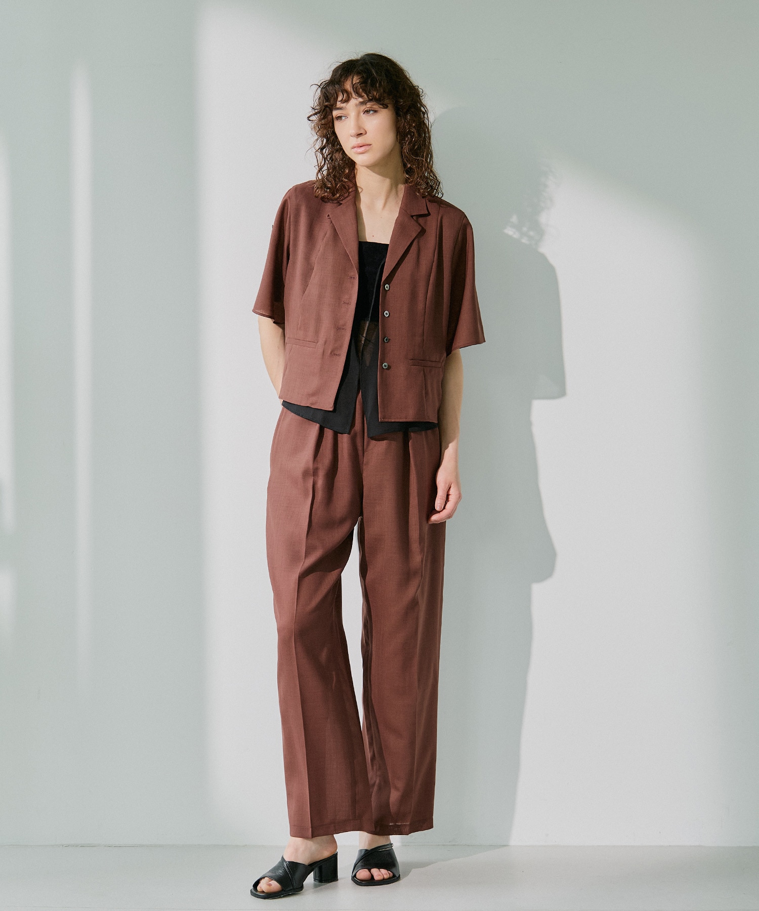 Open Collar Combi Shirts RITAN