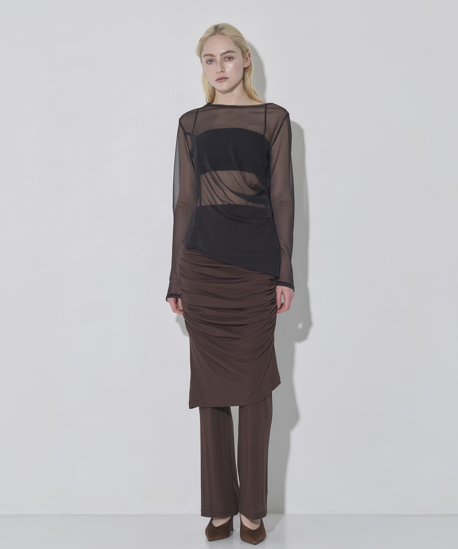 Tack Layered SheerT-Shirt RITAN