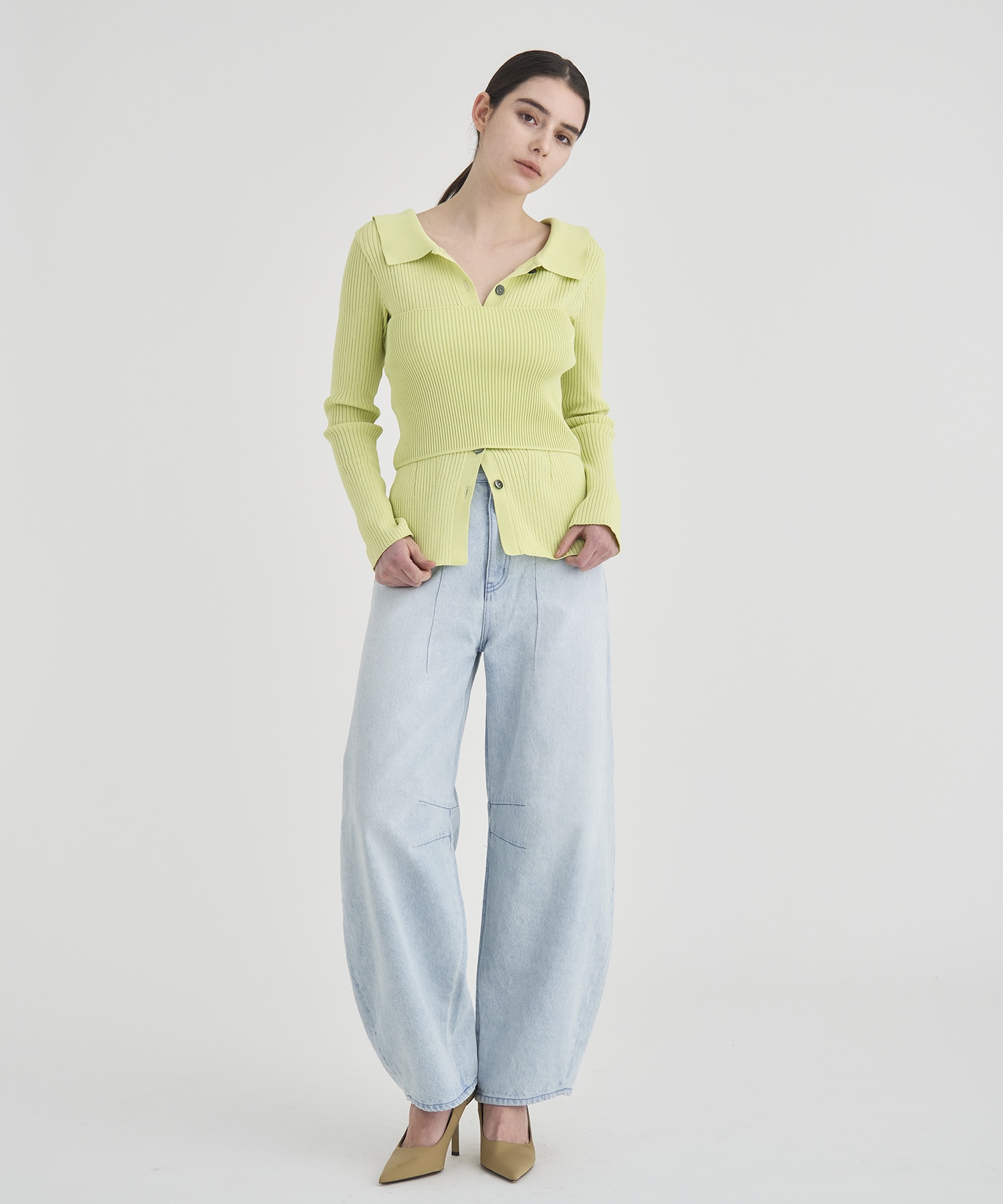 Bustier Combi  Knit Tops RITAN