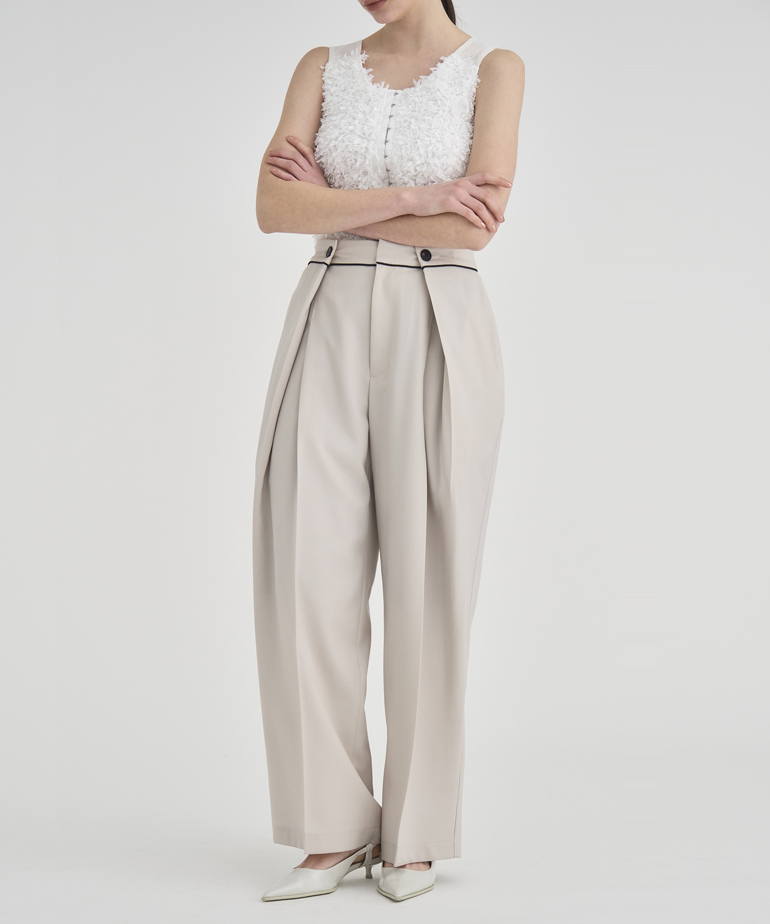 Double Tack Wide Pants RITAN