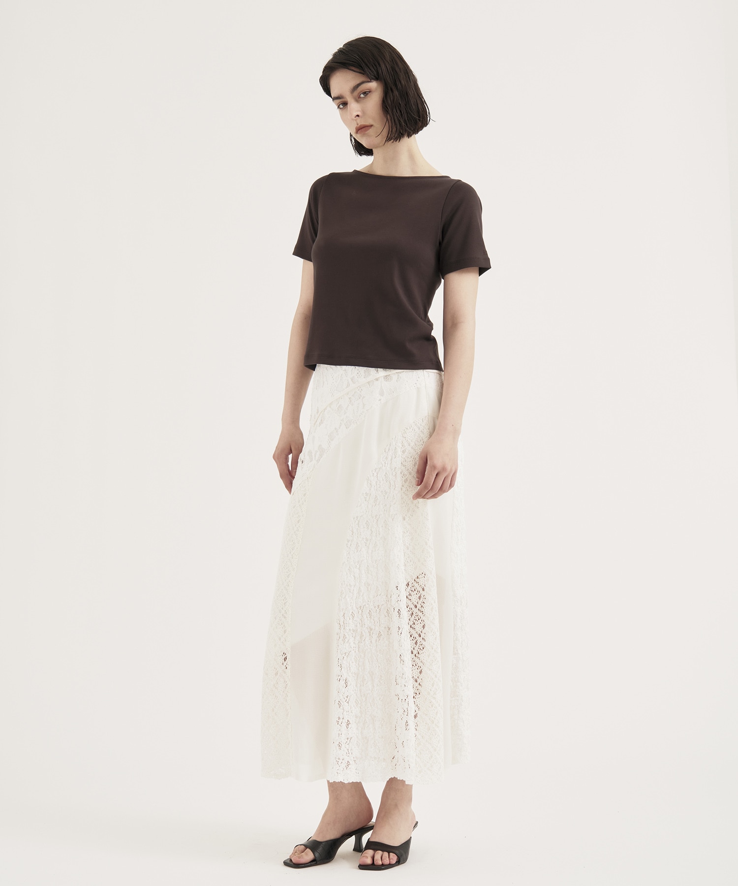 Slant Asym Lace Skirt RITAN