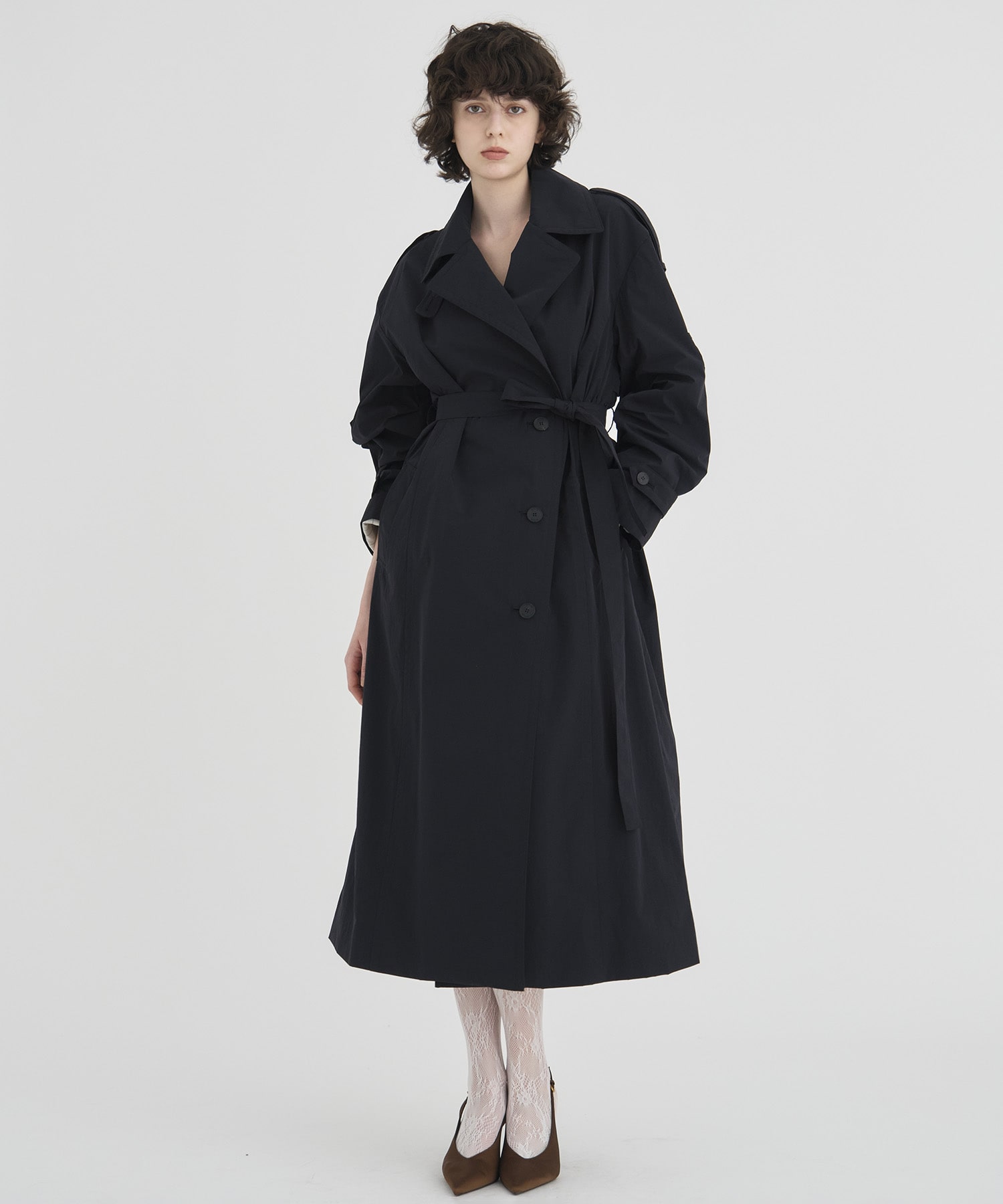 Wide Lapel Trench Coat RITAN