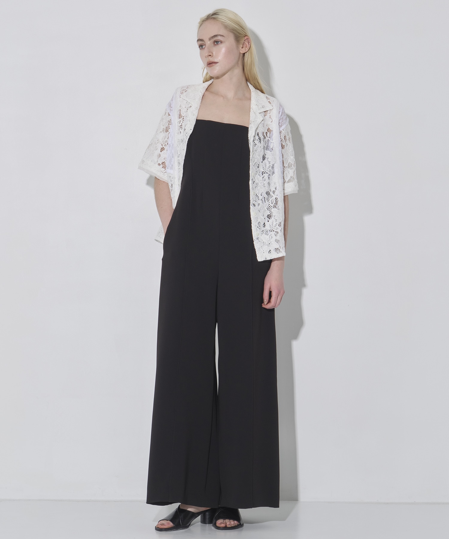 Open Collar Lace Shirts RITAN