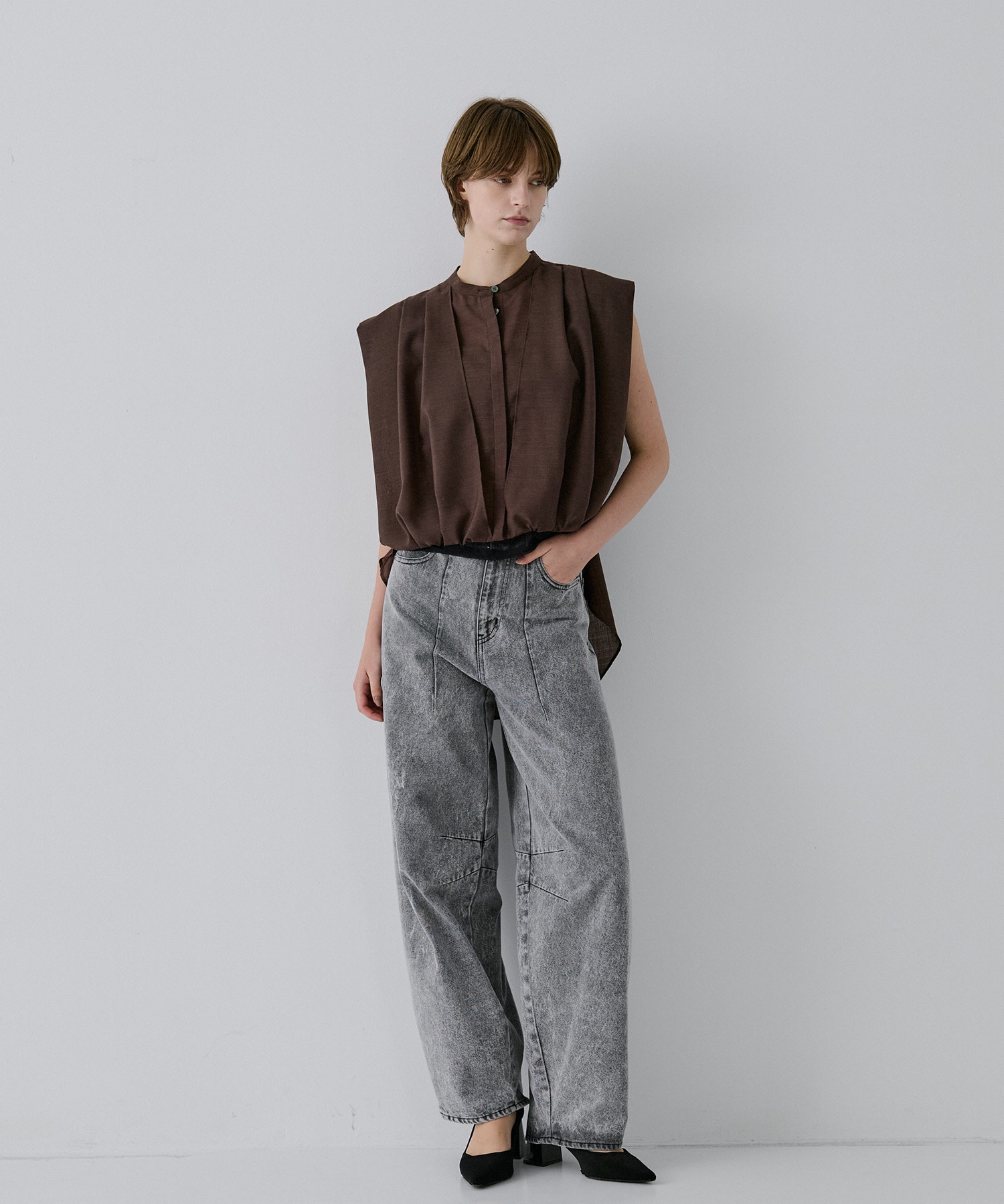 Asym Balloon Shirts RITAN