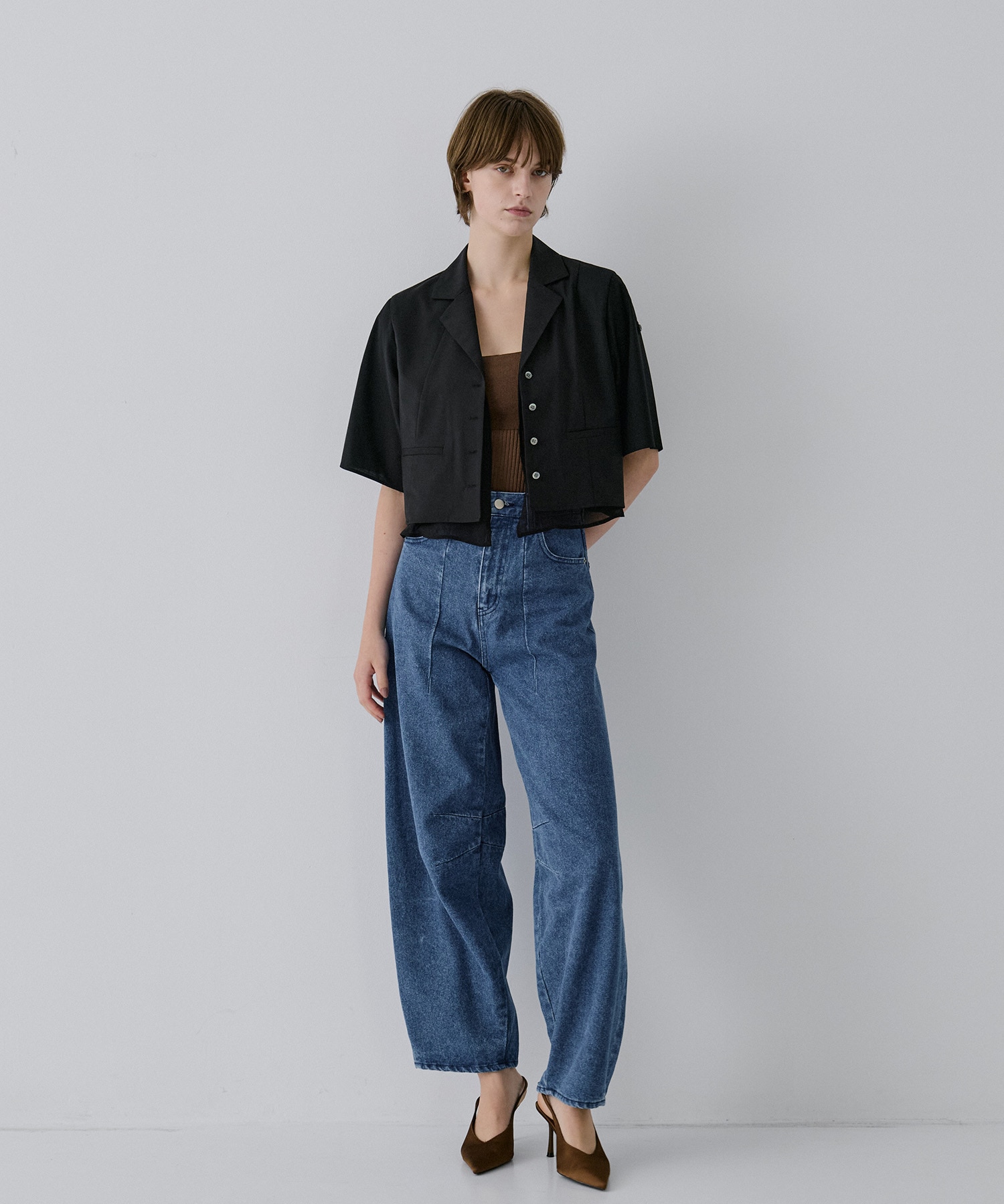 Open Collar Short  Shirts RITAN