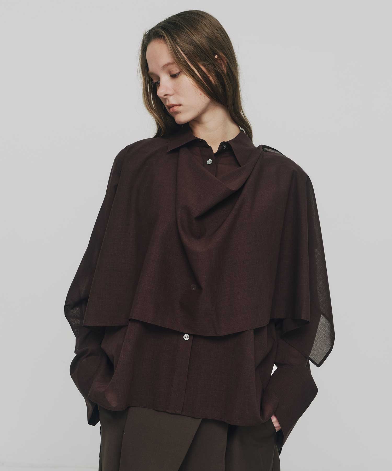 Asym Cape  Shirts RITAN