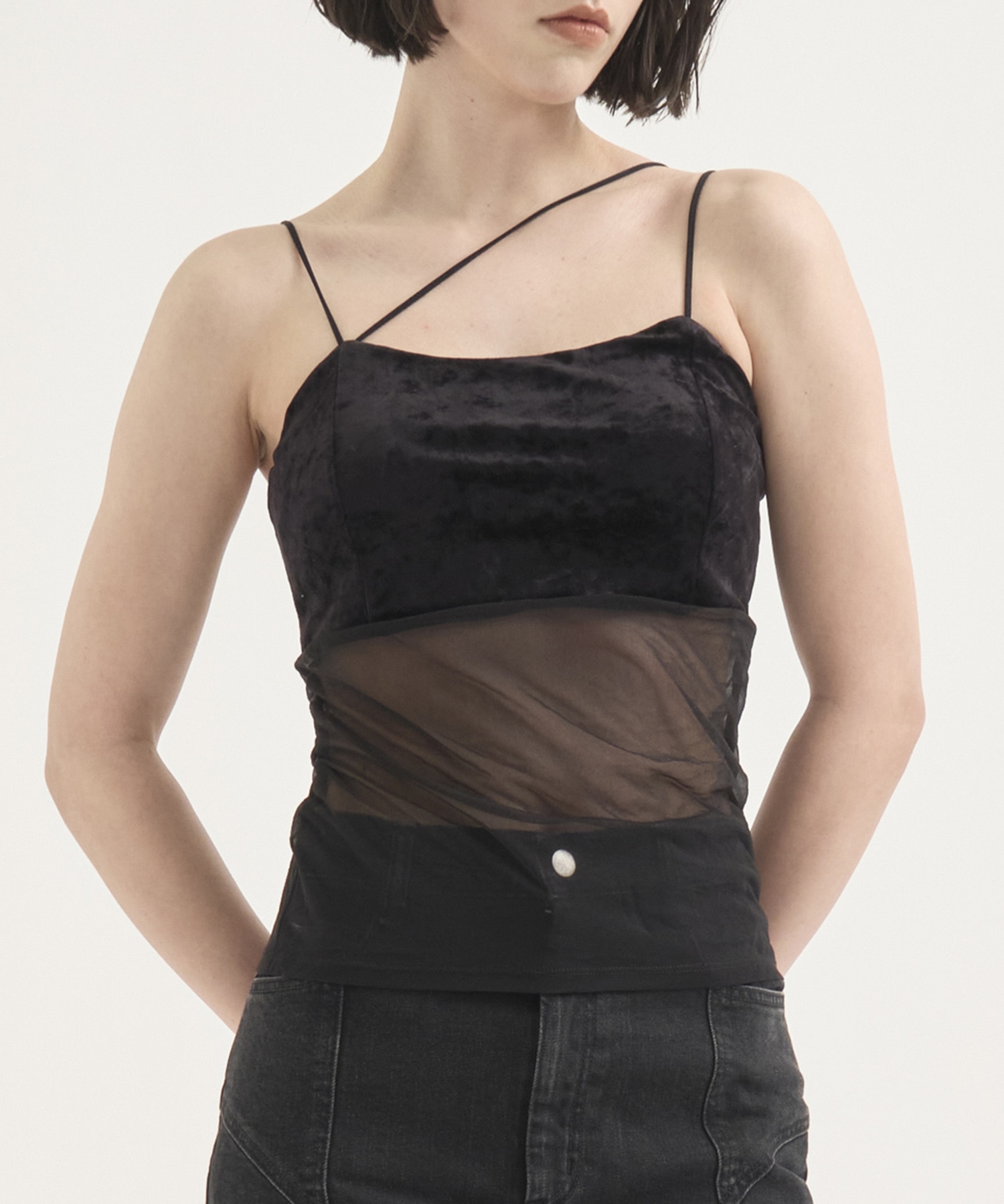 Cupin Velour Asym Camisole RITAN