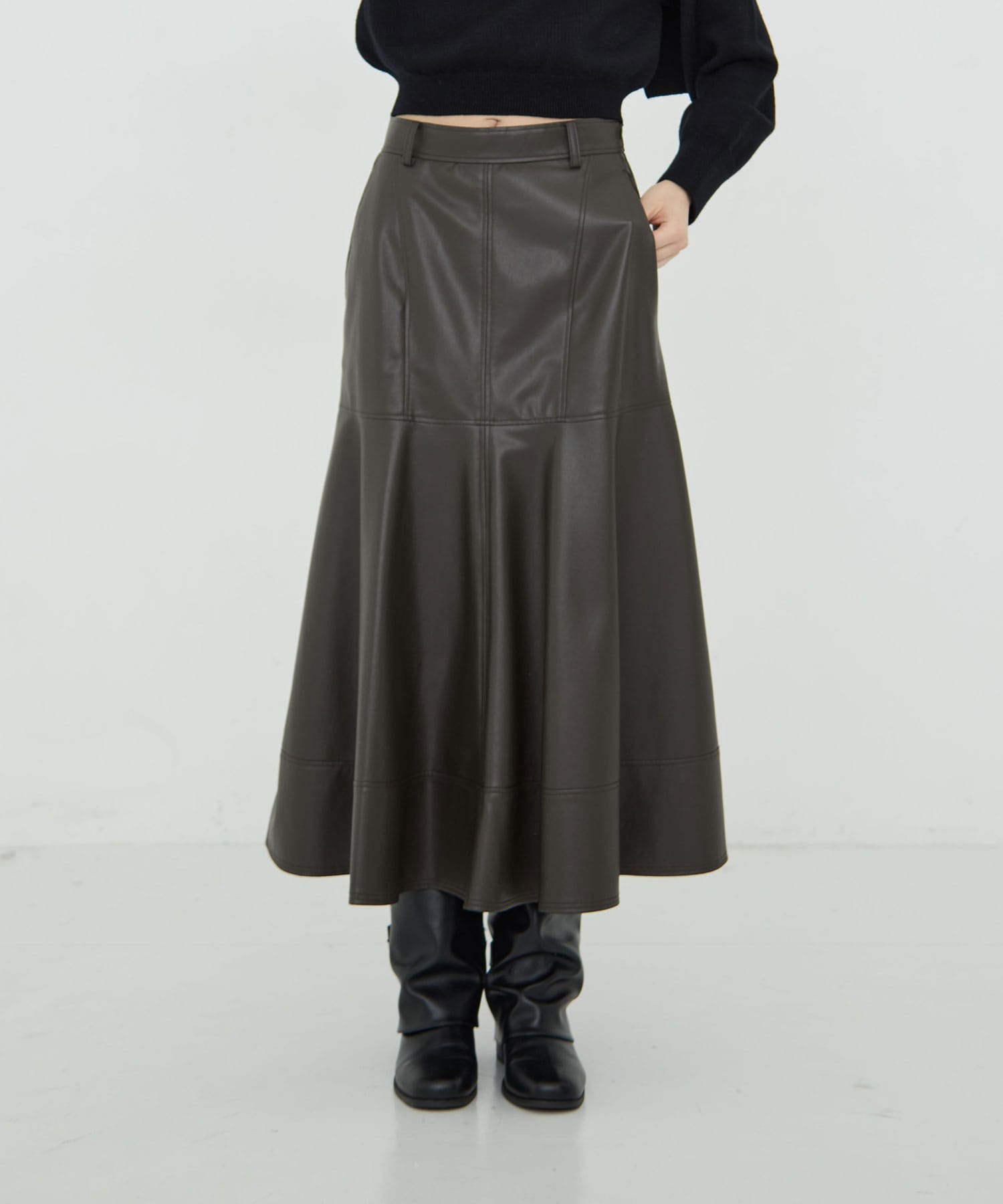 Lether Skirt RITAN