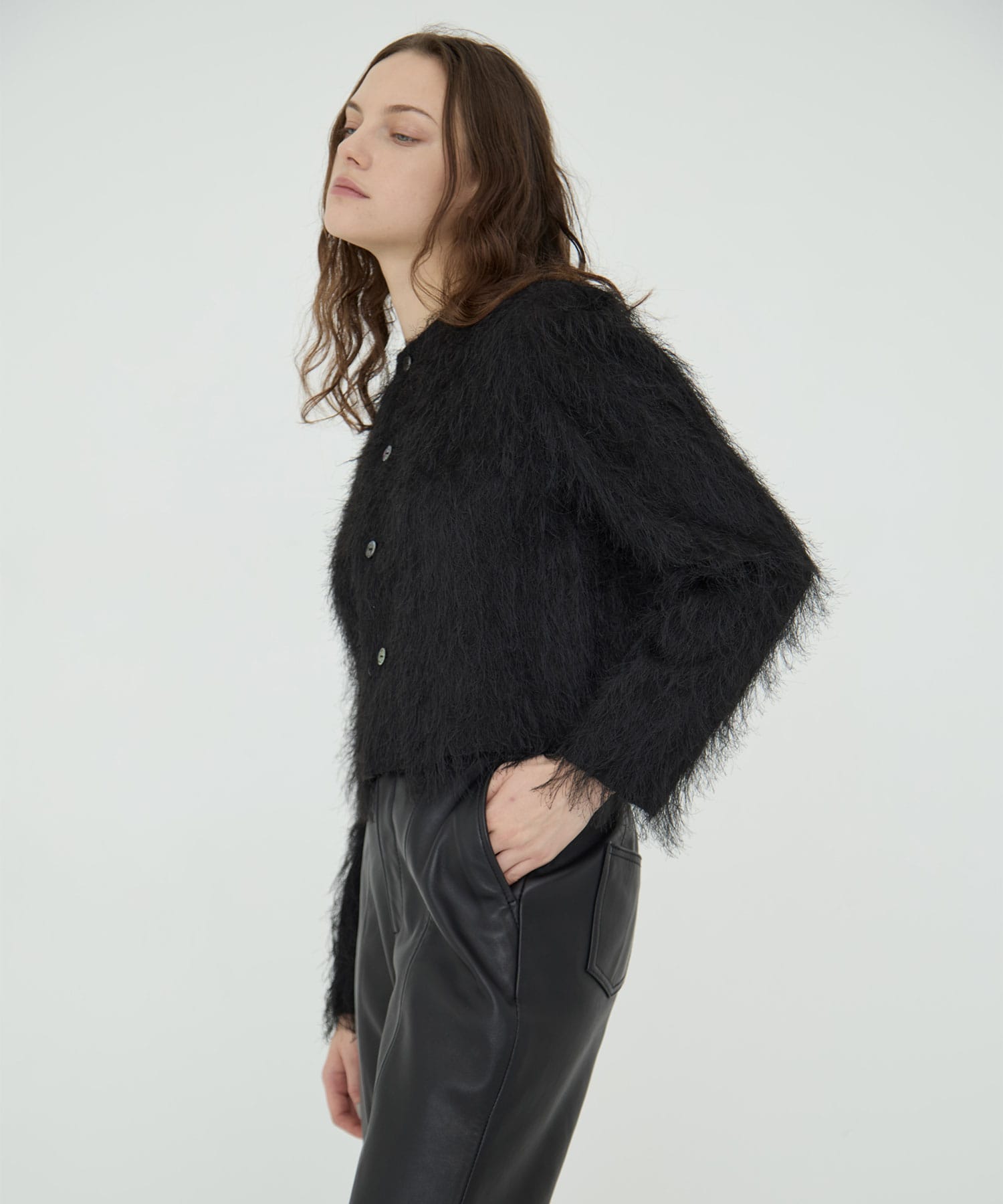 Shaggy Jacquard Tops RITAN