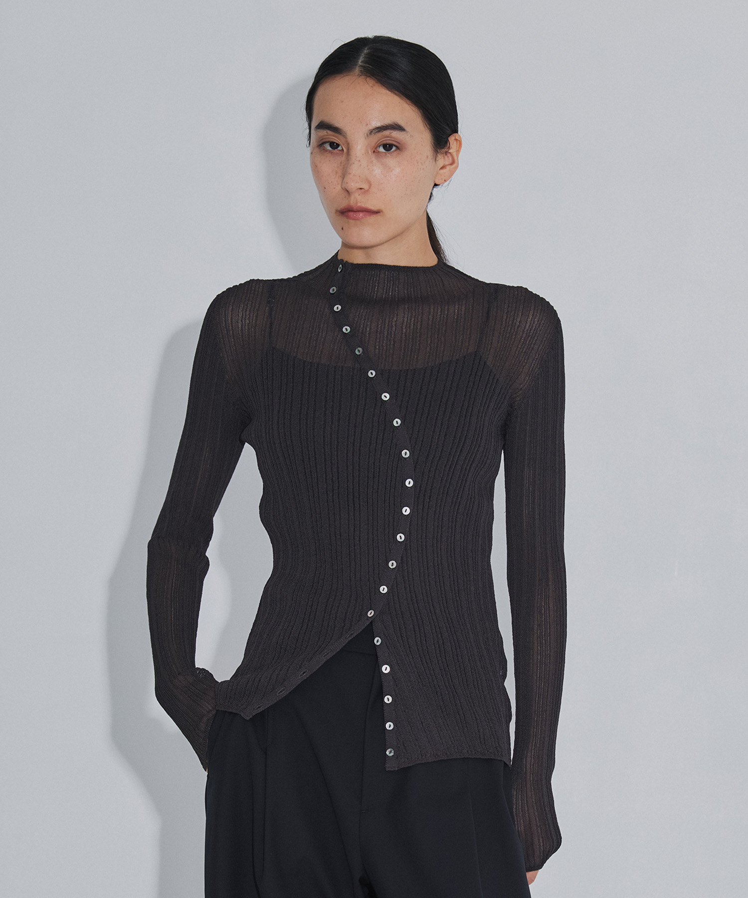 Sheer Arch Rib Knit RITAN