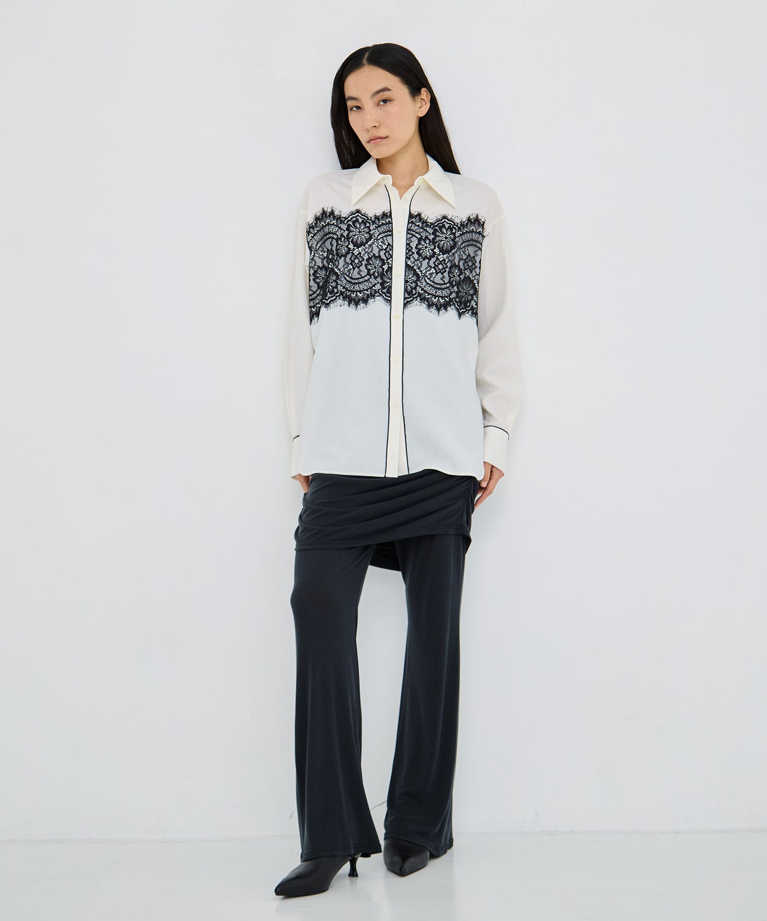 Silky Layer Cut Pants RITAN