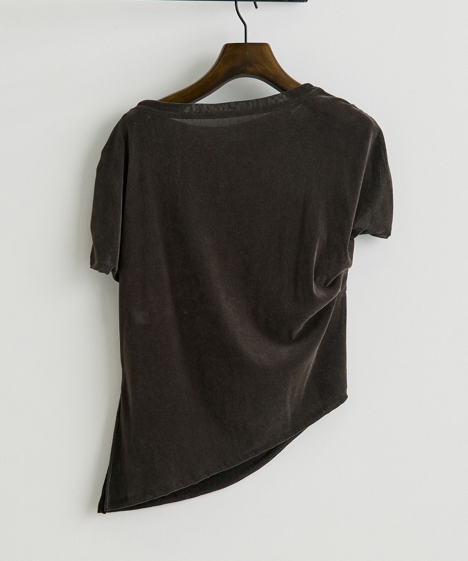 Velour One Shoulder T-Shirt RITAN