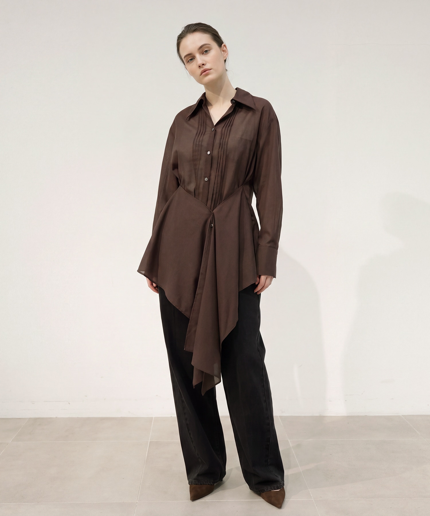 Waist-Tie Arrange Shirts RITAN