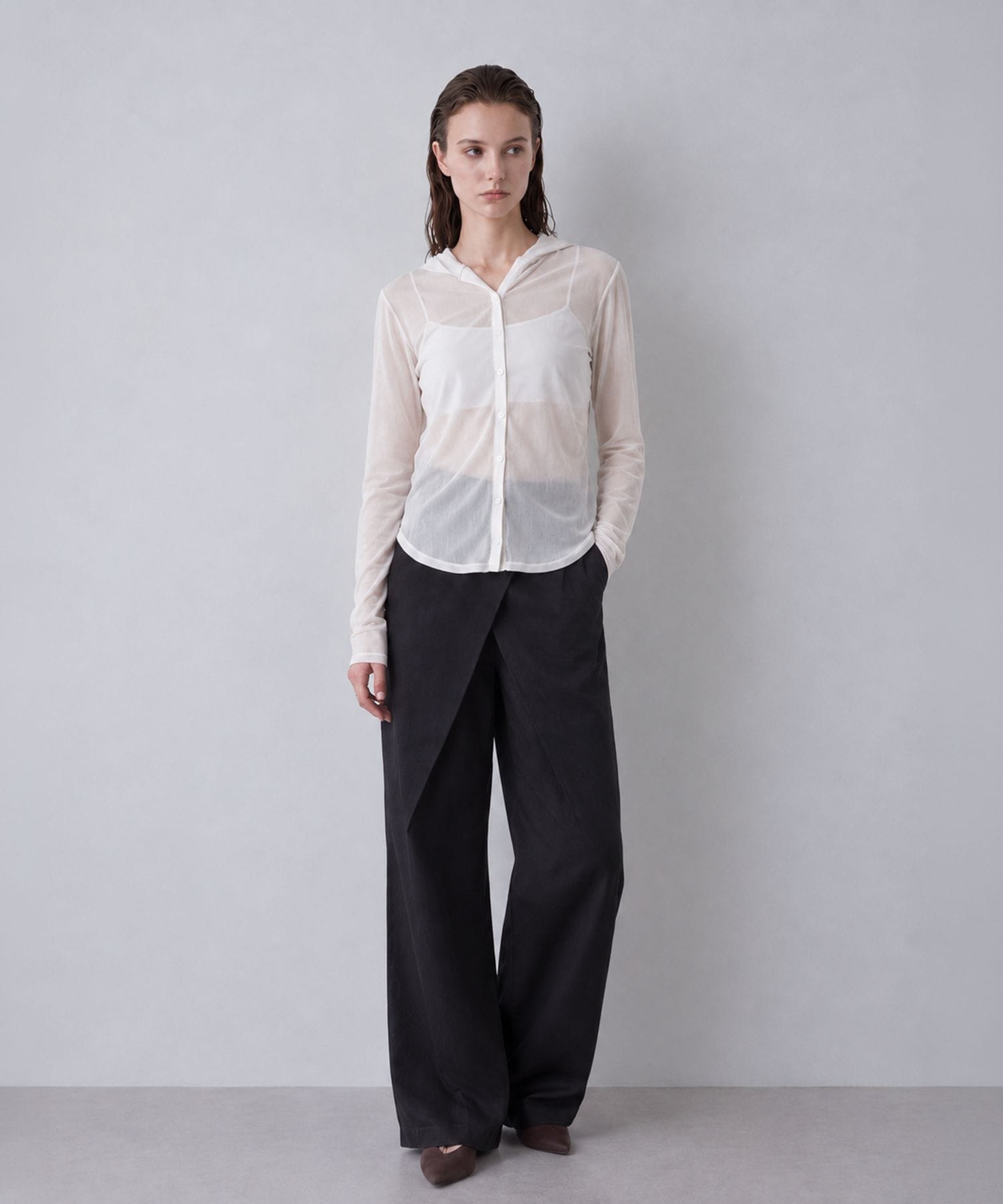 Velours Hoodie Cut Tops RITAN