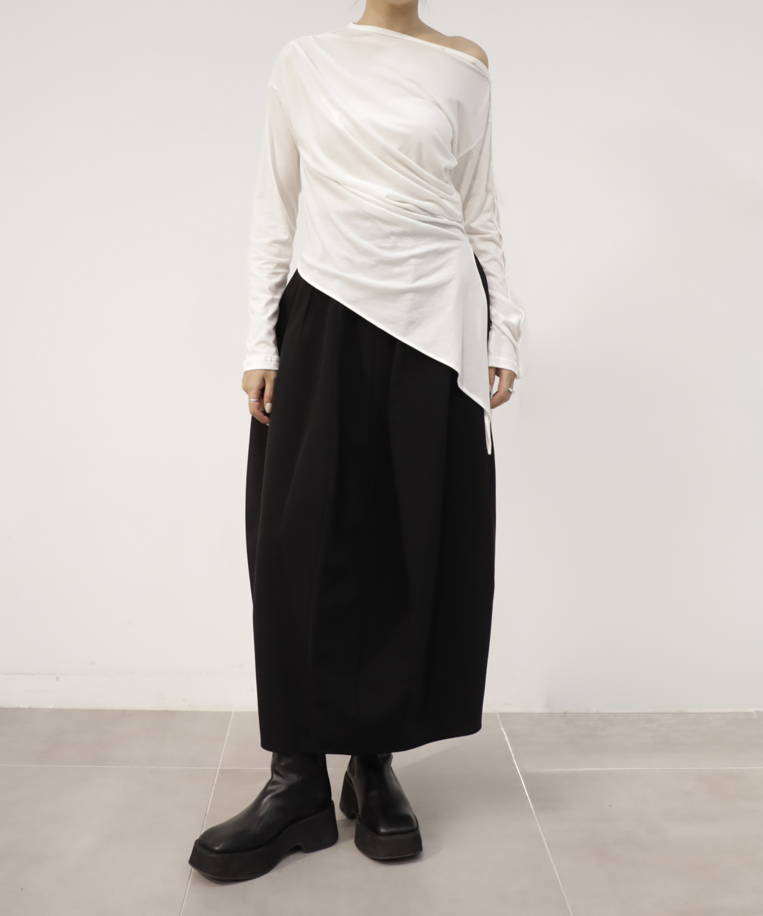 Cotton Cashmere Long Tee RITAN