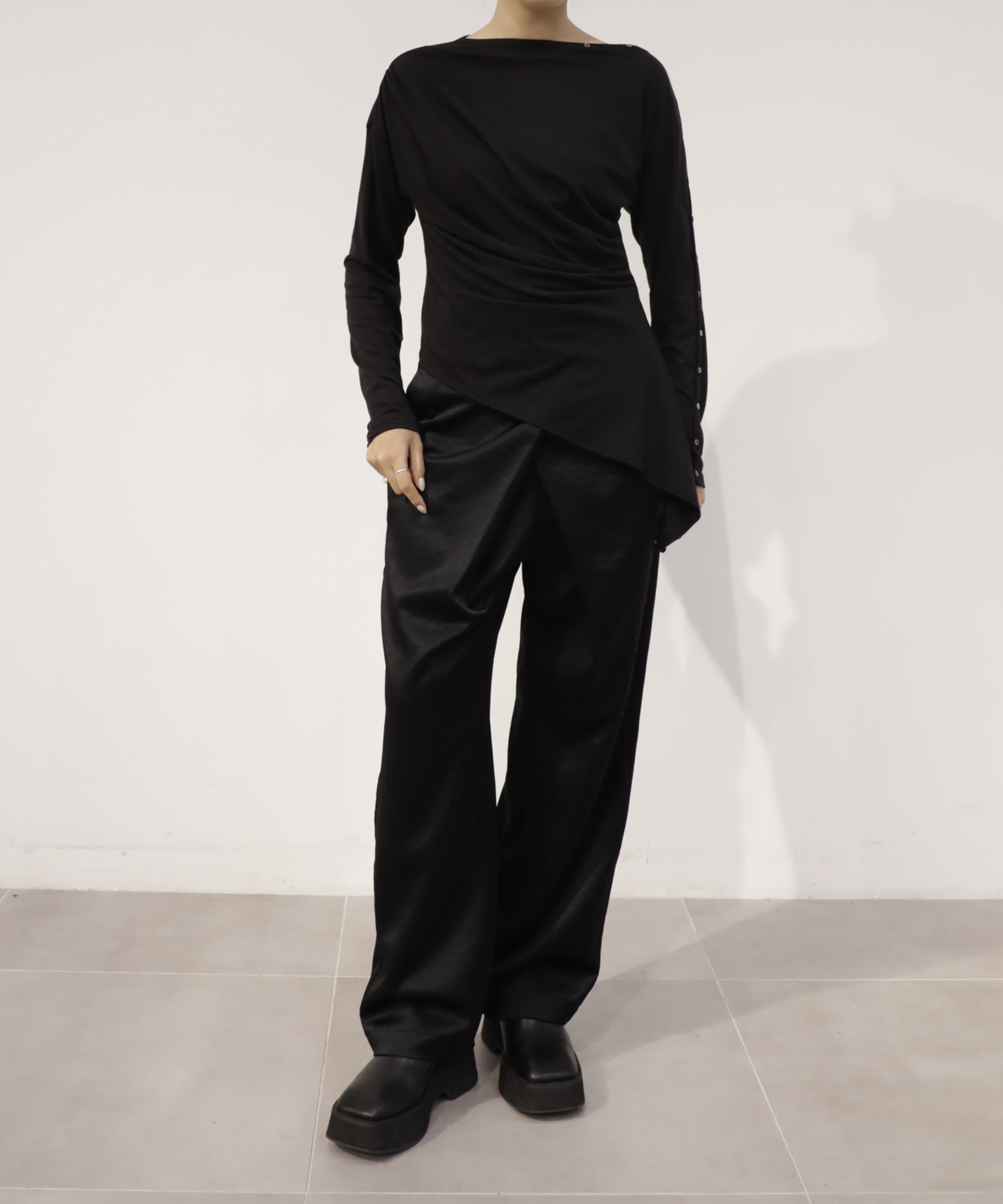 Cotton Cashmere Long Tee RITAN