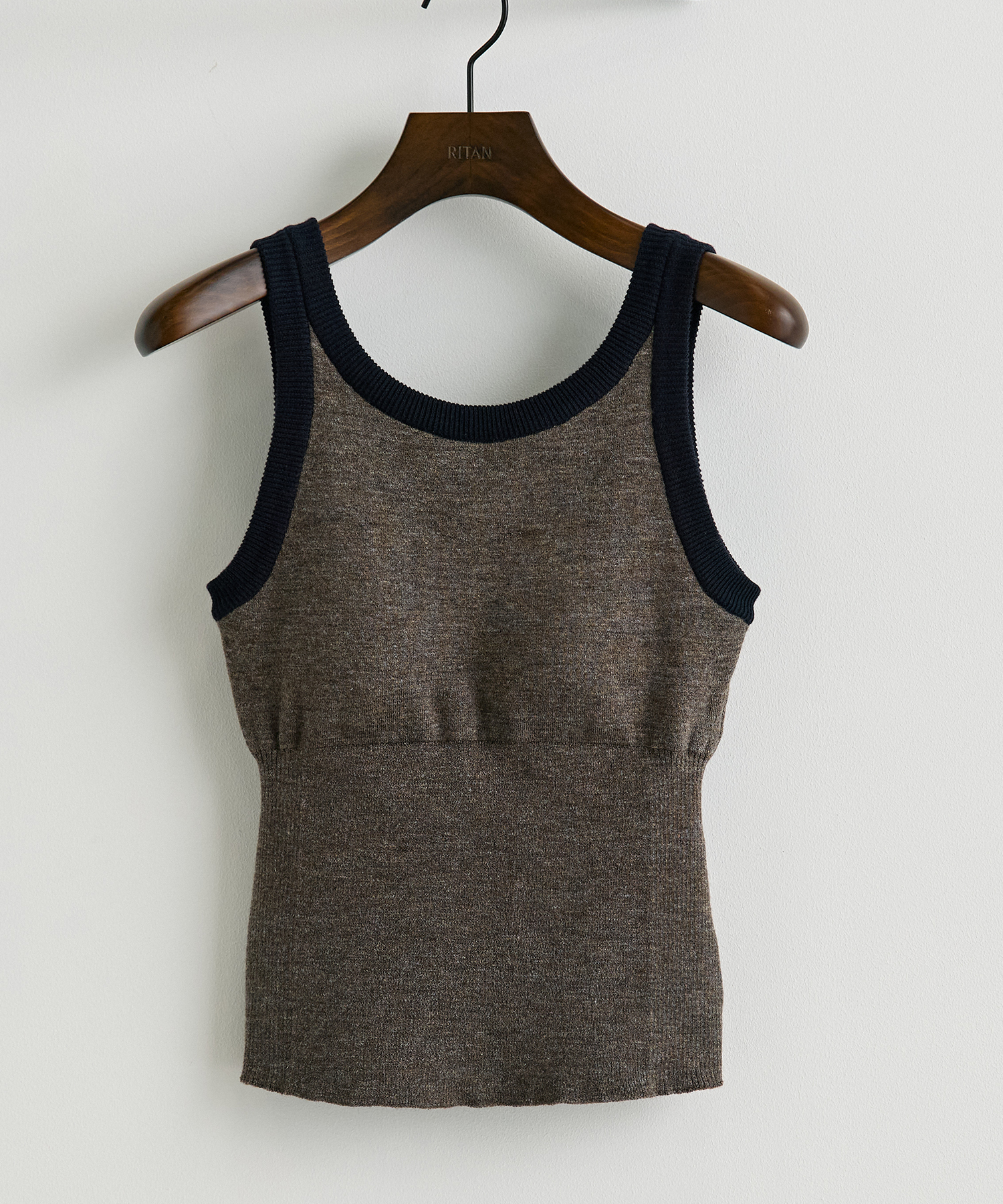 nakes Linen American Sleeve Rib Bra Tank RITAN