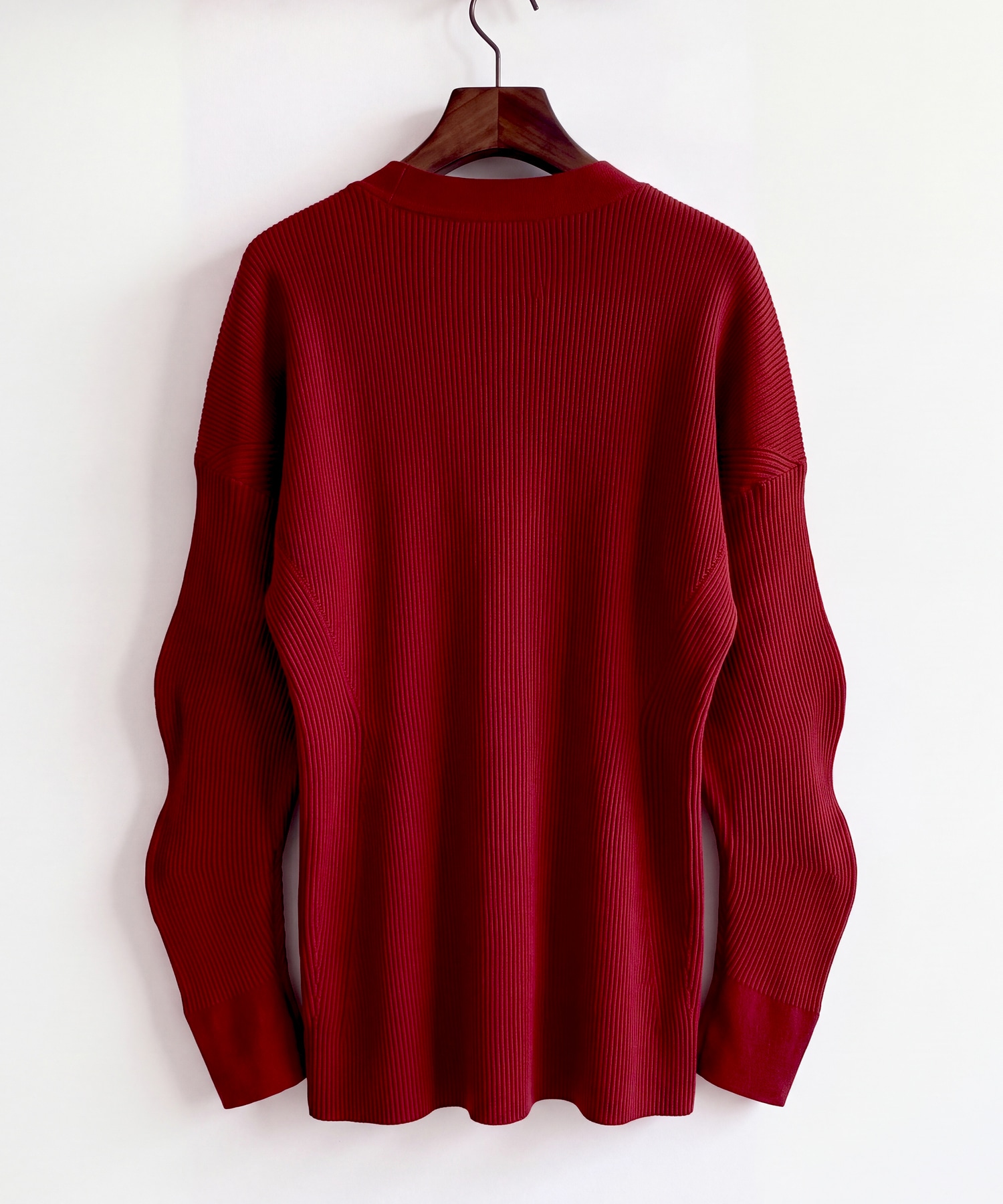 Arch Sleeve Rib Knit Cardigan RITAN