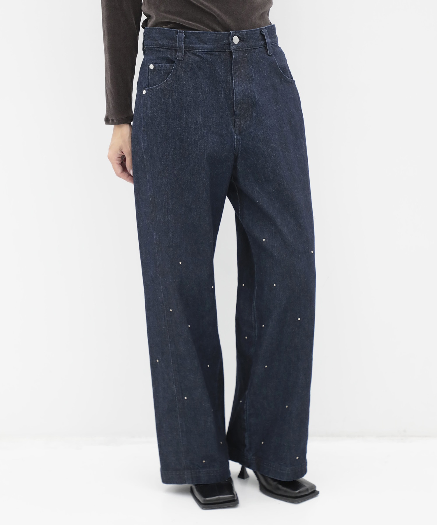 Motif Denim Pants RITAN