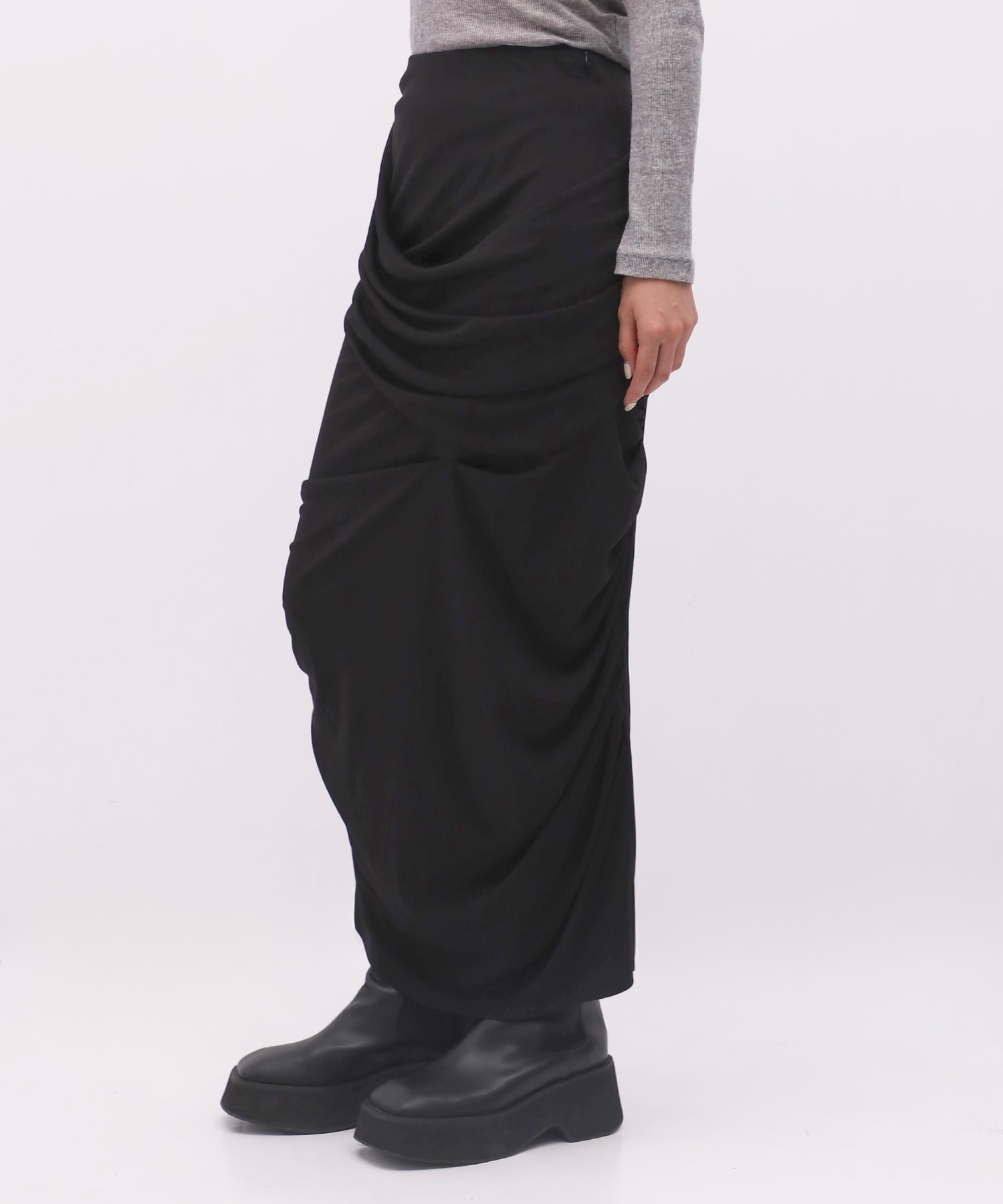 Drape Smooth Skirt RITAN