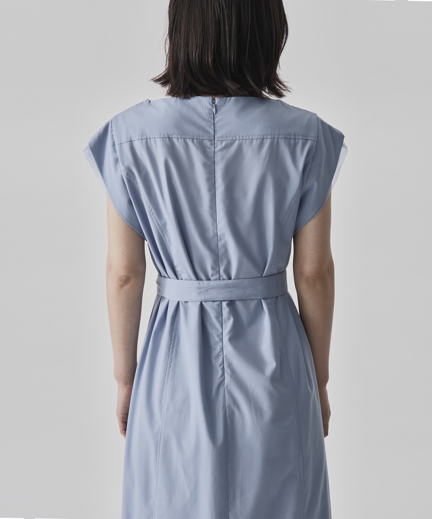 Chambray Belted Dress CITY TOKYO