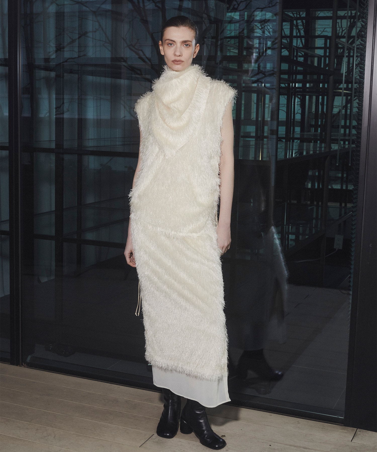 Scarf Wrapped Fringe SK CITY TOKYO