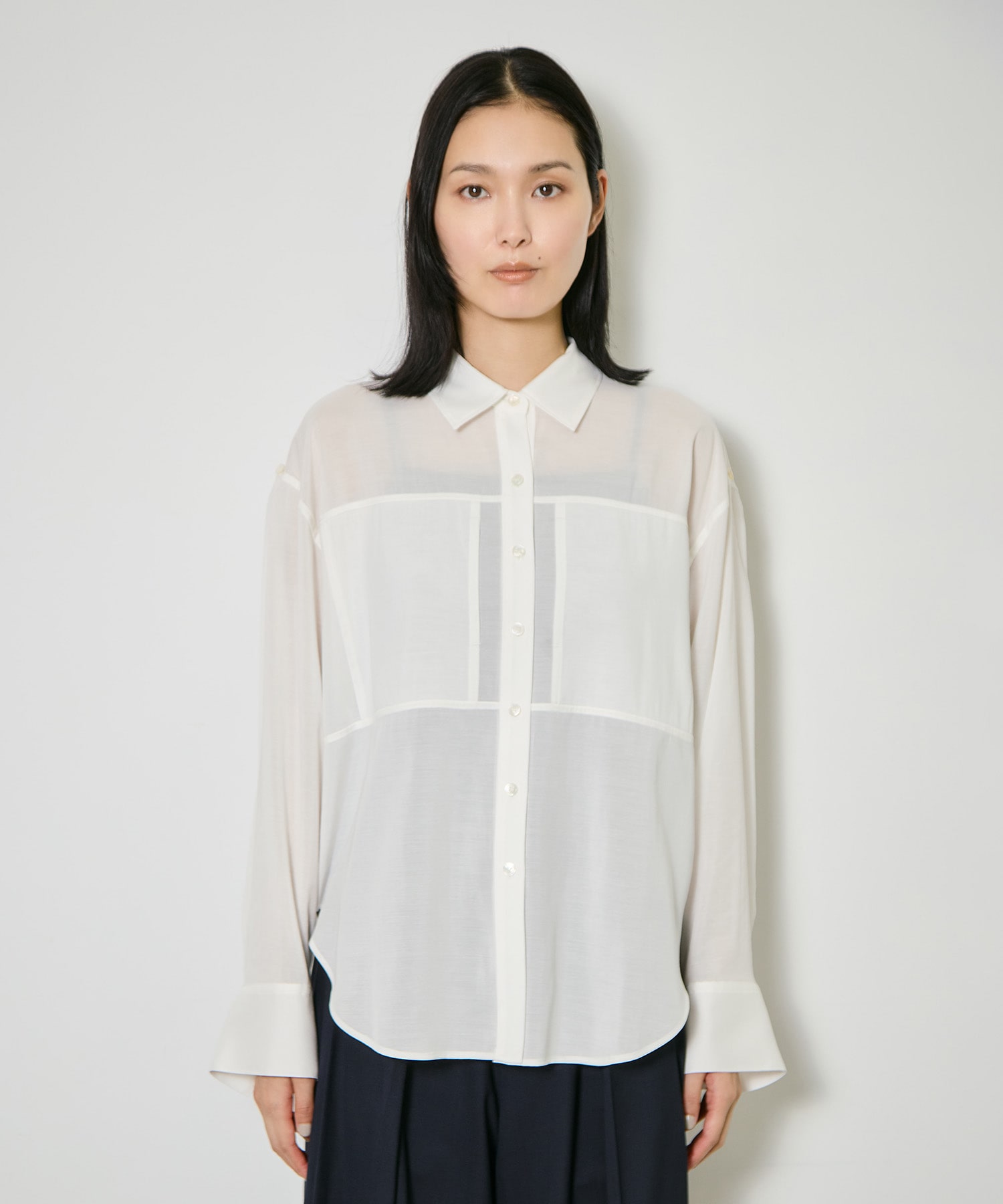 Silk Sheer Over Shirt CITY TOKYO