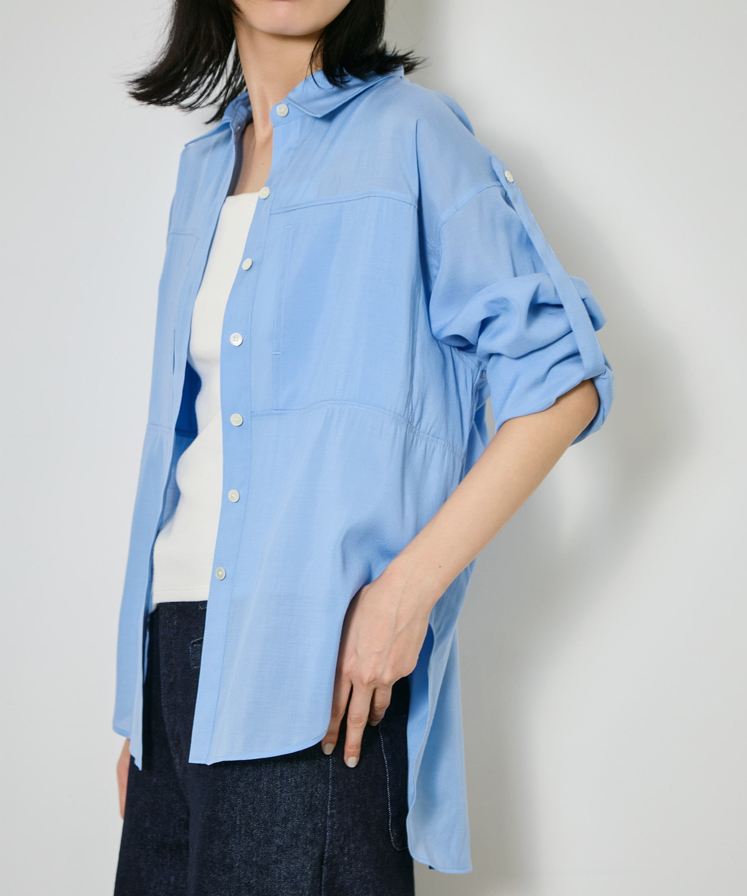 Silk Sheer Over Shirt CITY TOKYO