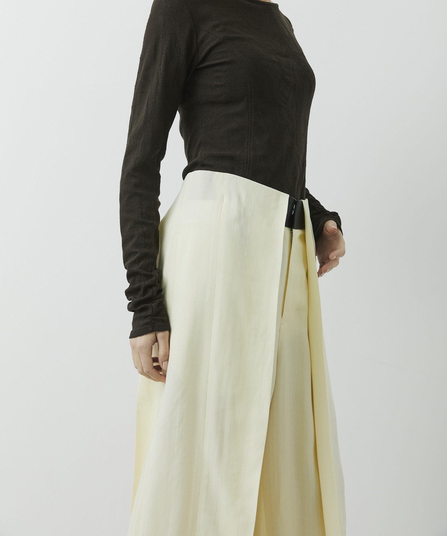 Viscose Twill Flare Trousers CITY TOKYO