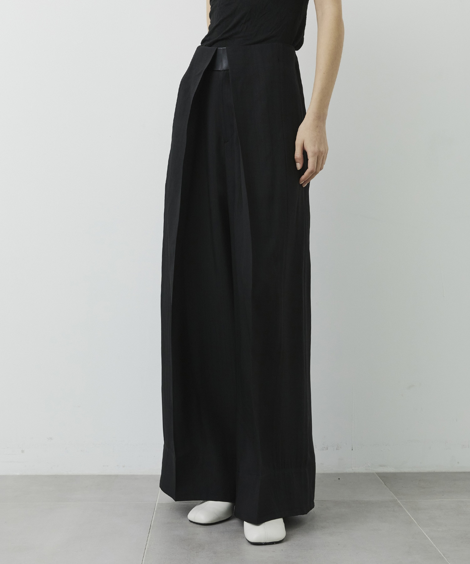 Viscose Twill Flare Trousers CITY TOKYO