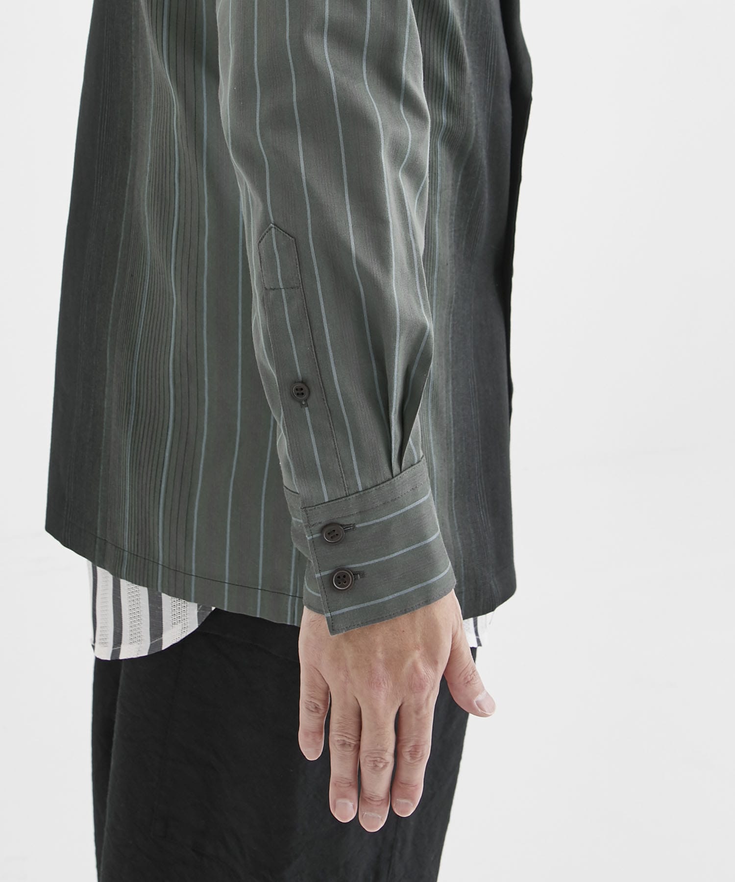 STRIPE JACKET→SHIRTS(1 BLACK): TAAKK: MEN｜THE TOKYO ONLINE STORE