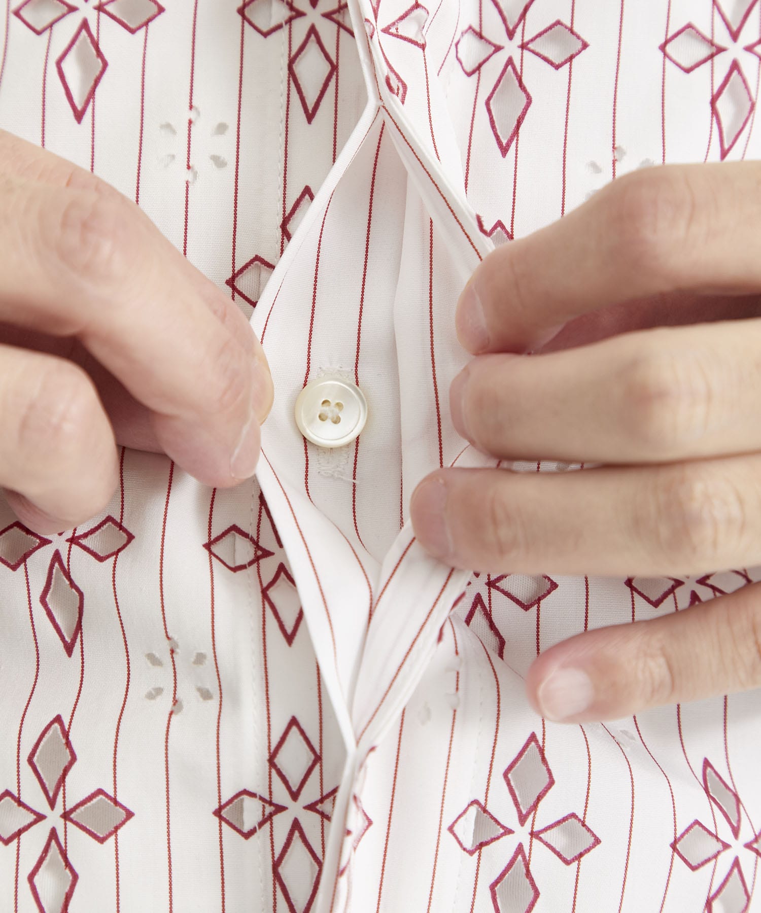 DIAMOND-CUT SHIRT(48 RED): M A S U: MEN｜THE TOKYO ONLINE STORE