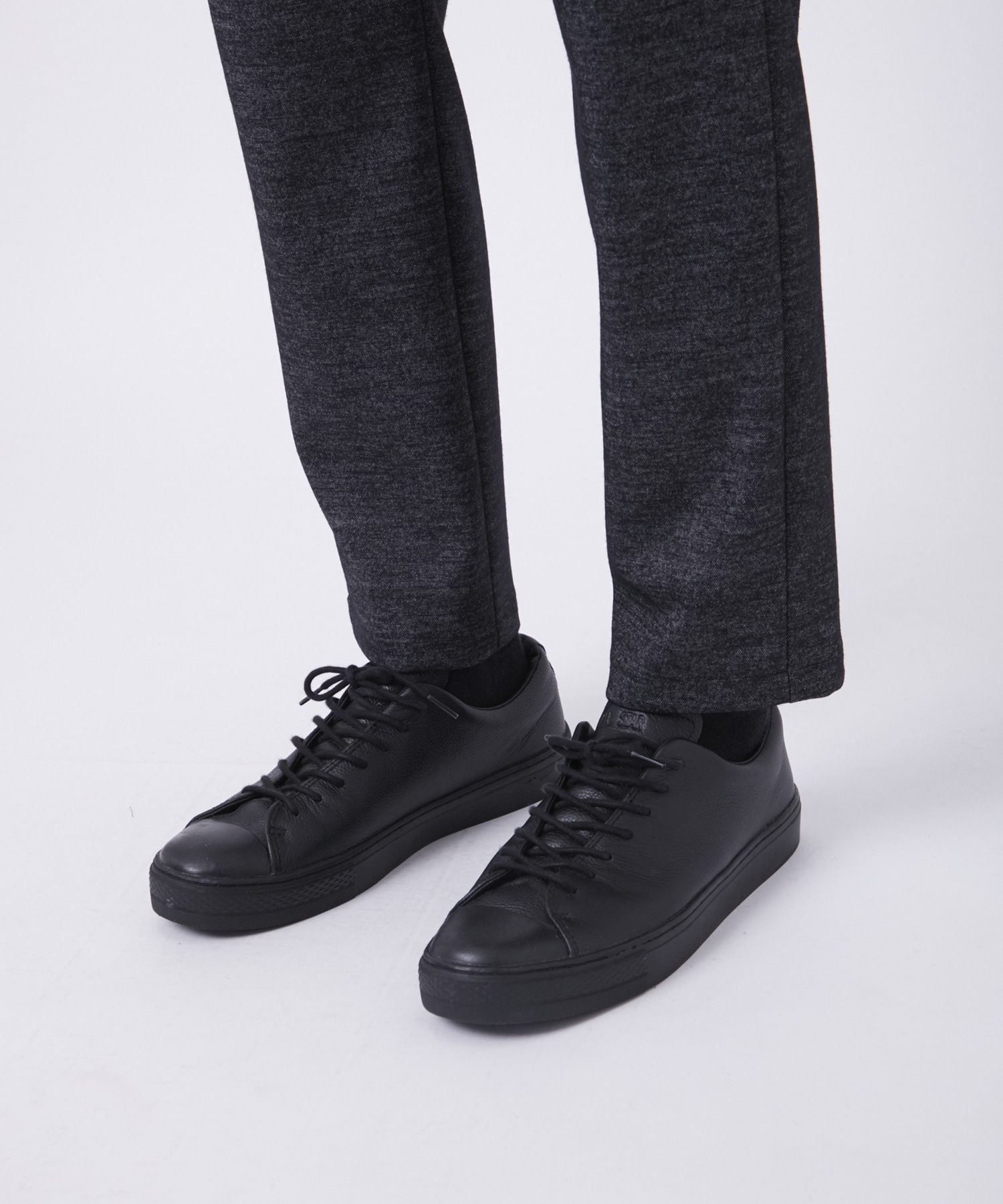 Washable Tweedy Jersey Tapered Pants THE TOKYO