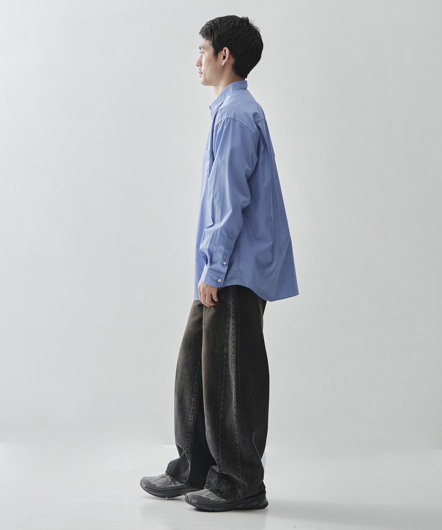 【コムデギャルソンオム】綿ブロード L/S Shirts COMME des GARCONS HOMME