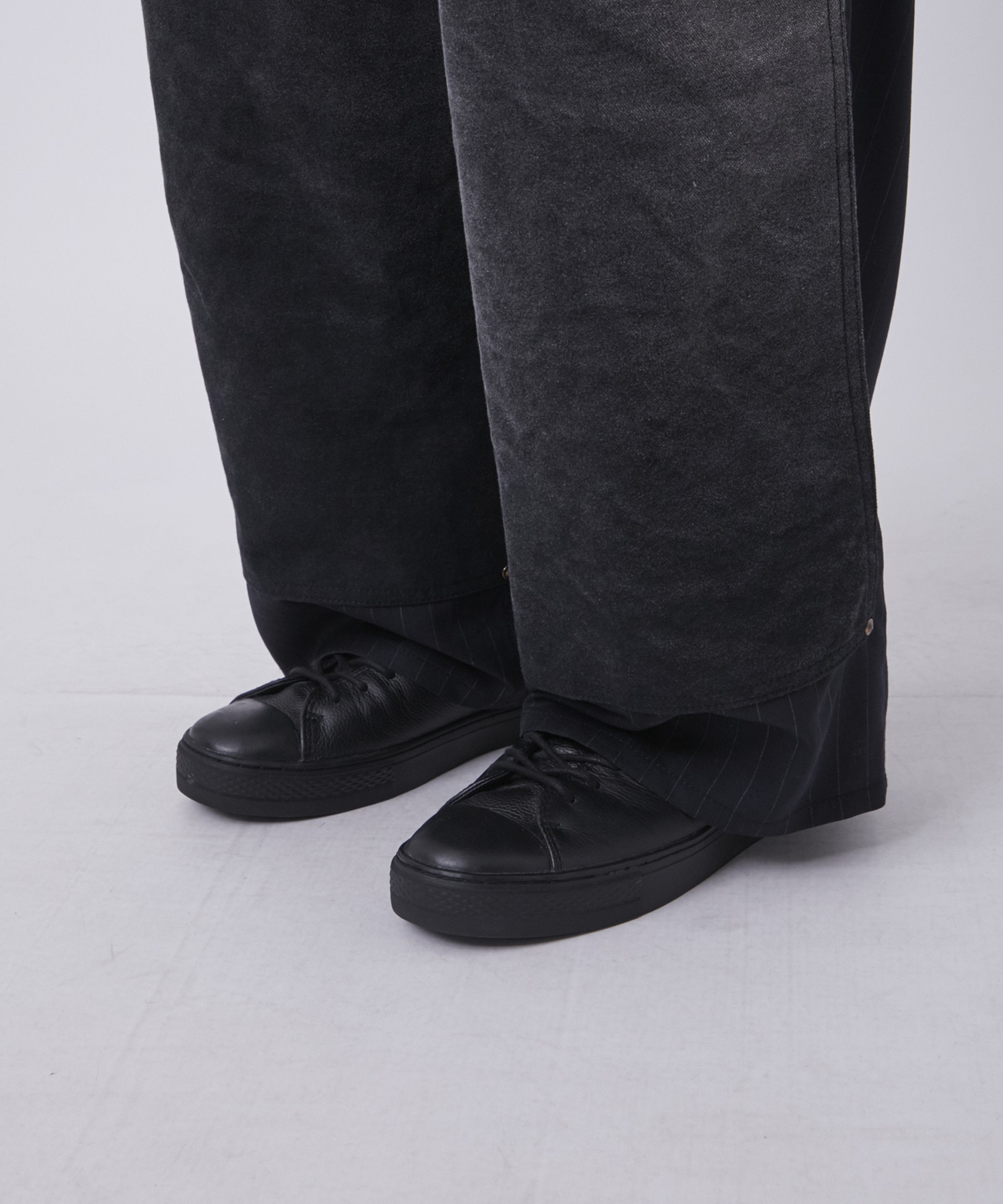 Vintage-effect work pants KHOKI