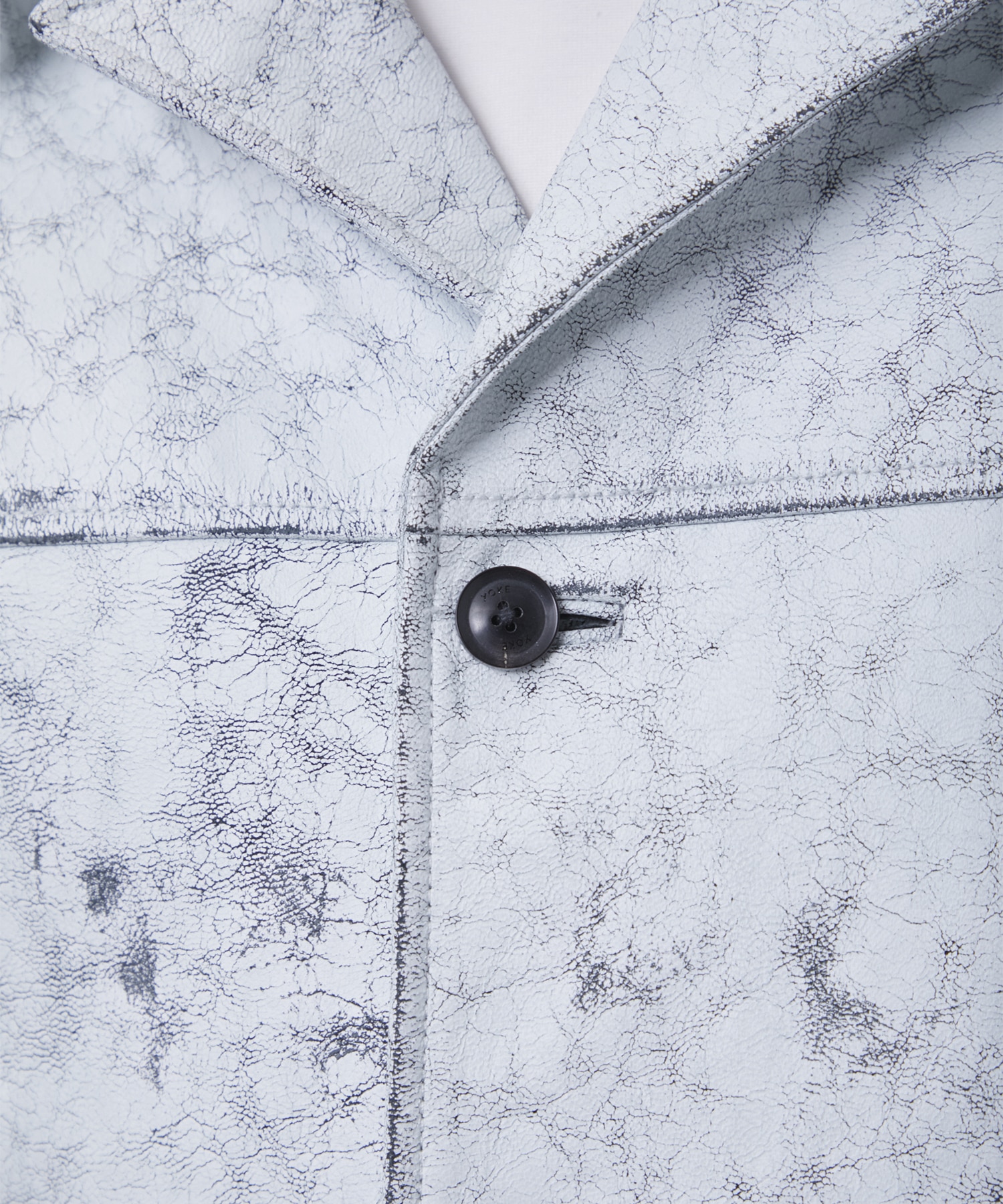 CRACKED GOAT LEATHER CAR COAT YOKE