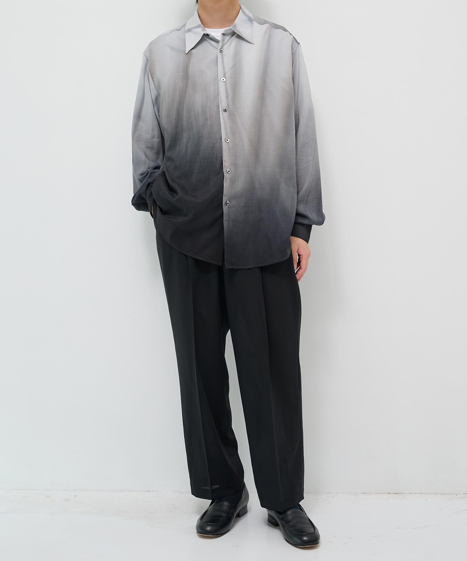 【ヨーク】Hand Painted Lawn Loose Fit Shirt YOKE