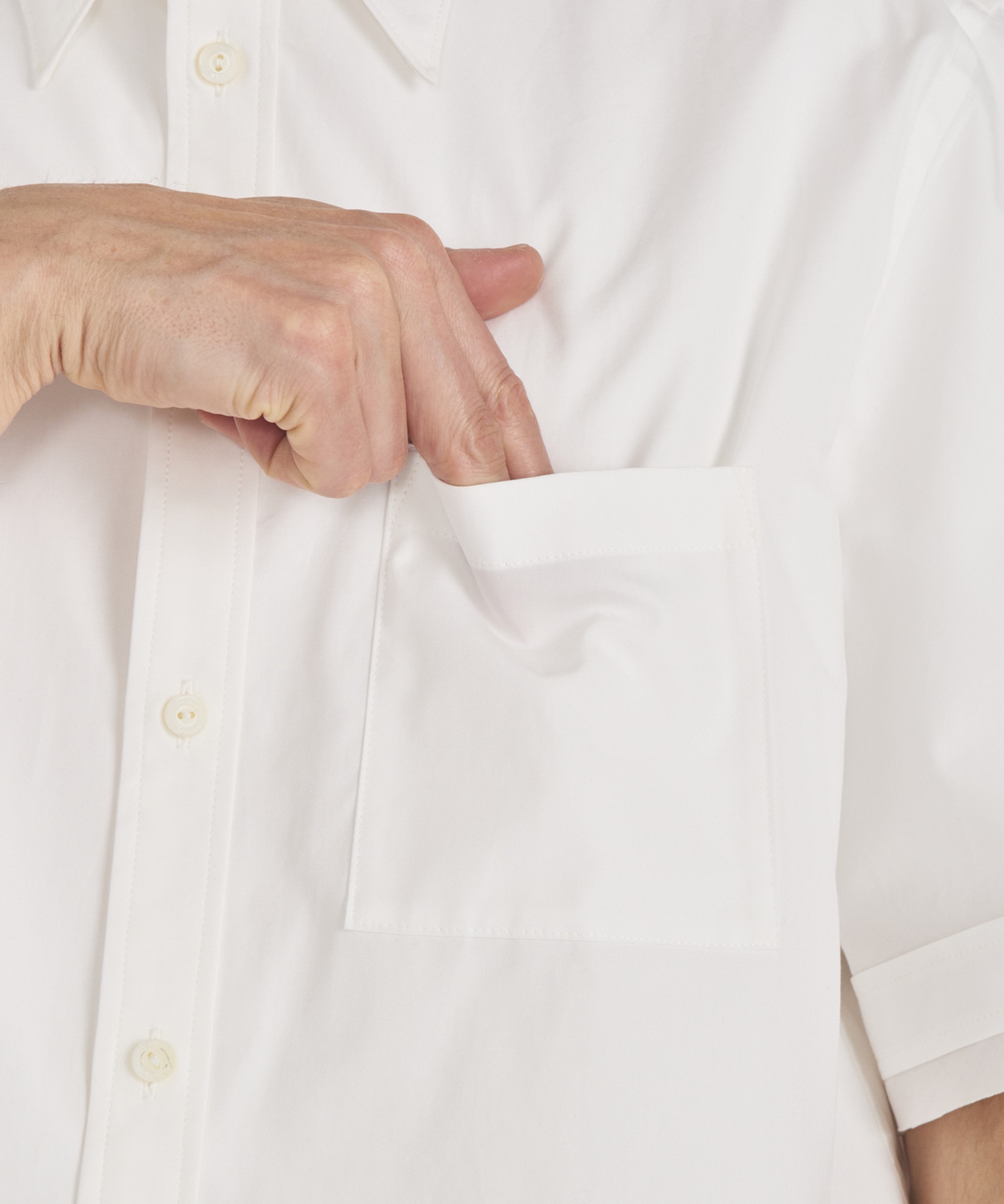 【イレニサ】REGULAR COLLAR SHORT-SLEEVED SHIRT IRENISA