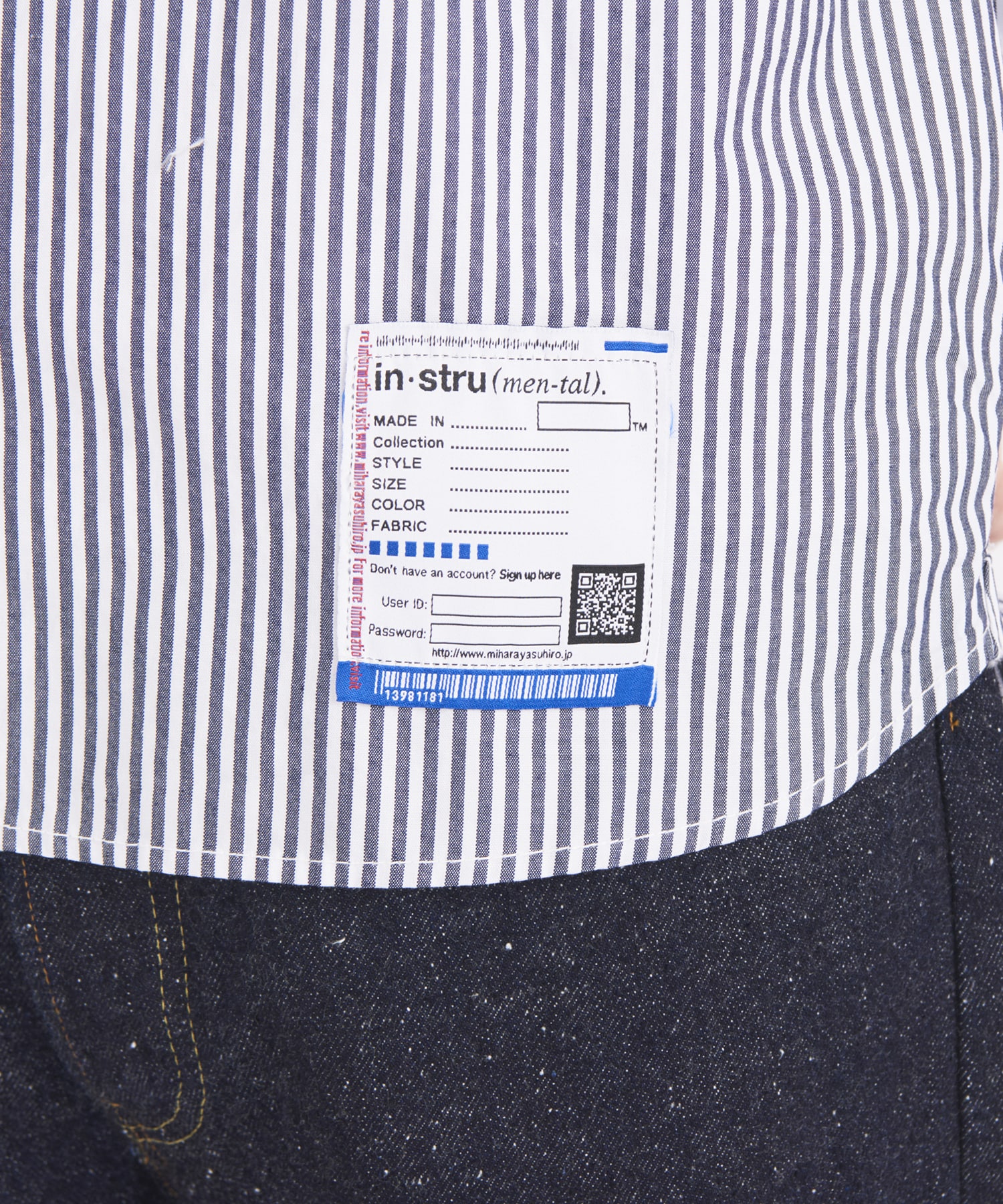HIGH DENSITY OX STAND COLLAR SS SHIRTS Maison MIHARA YASUHIRO