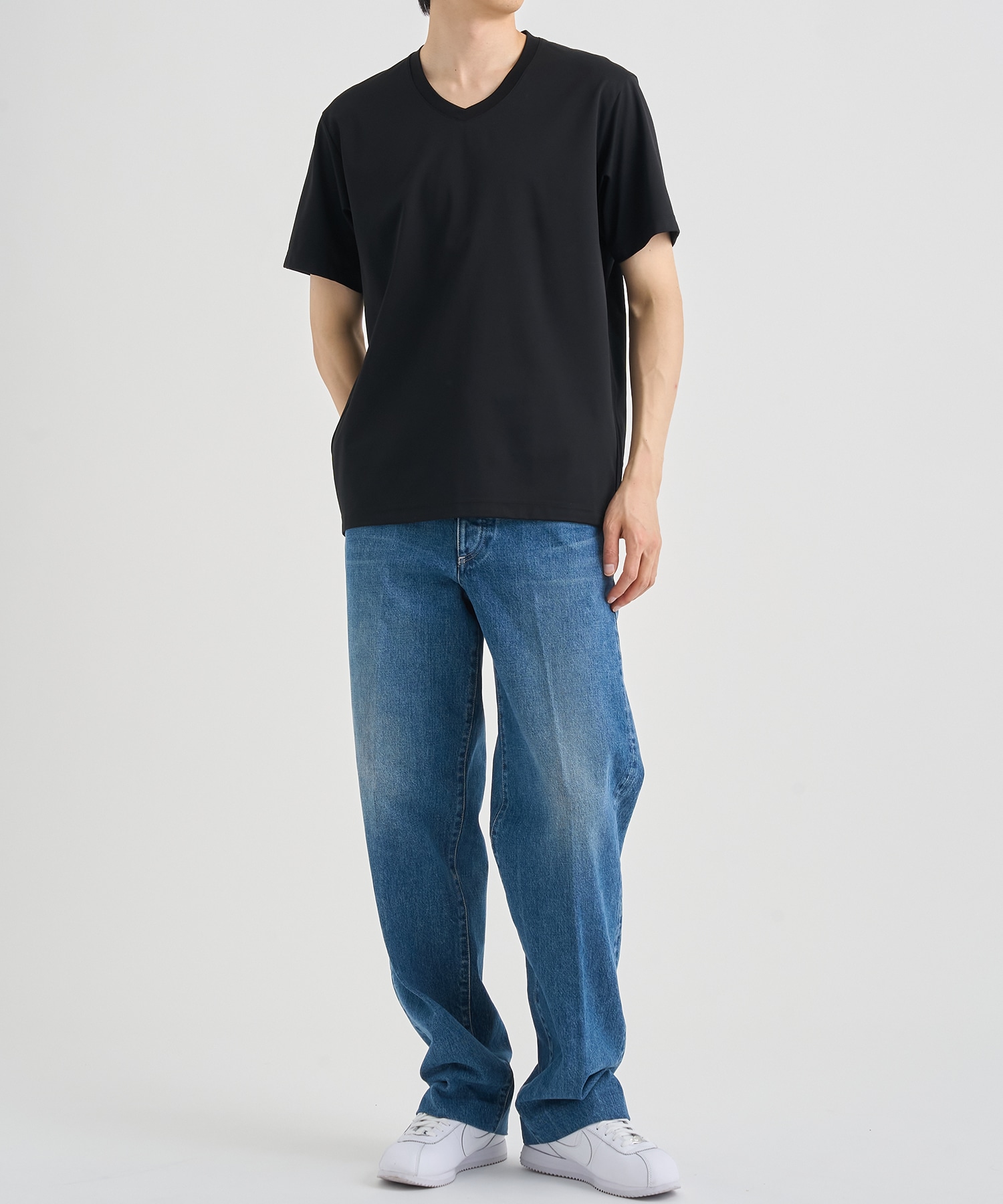 『もう、汗らない』SOLOTEX Jersey S/S V Neck T-Shirts THE TOKYO