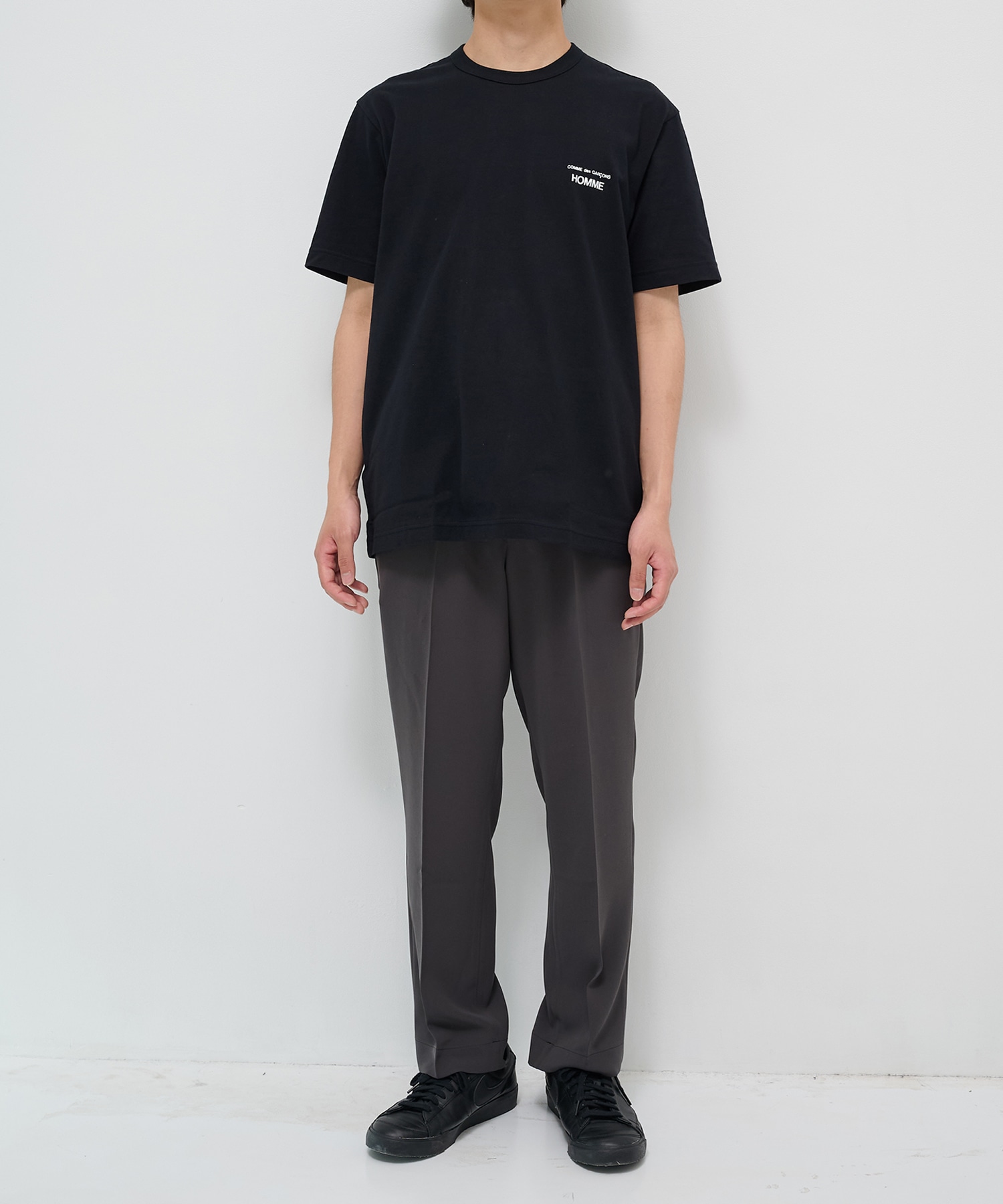 【コムデギャルソンオム】綿天竺 製品プリント S/S Tee COMME des GARCONS HOMME