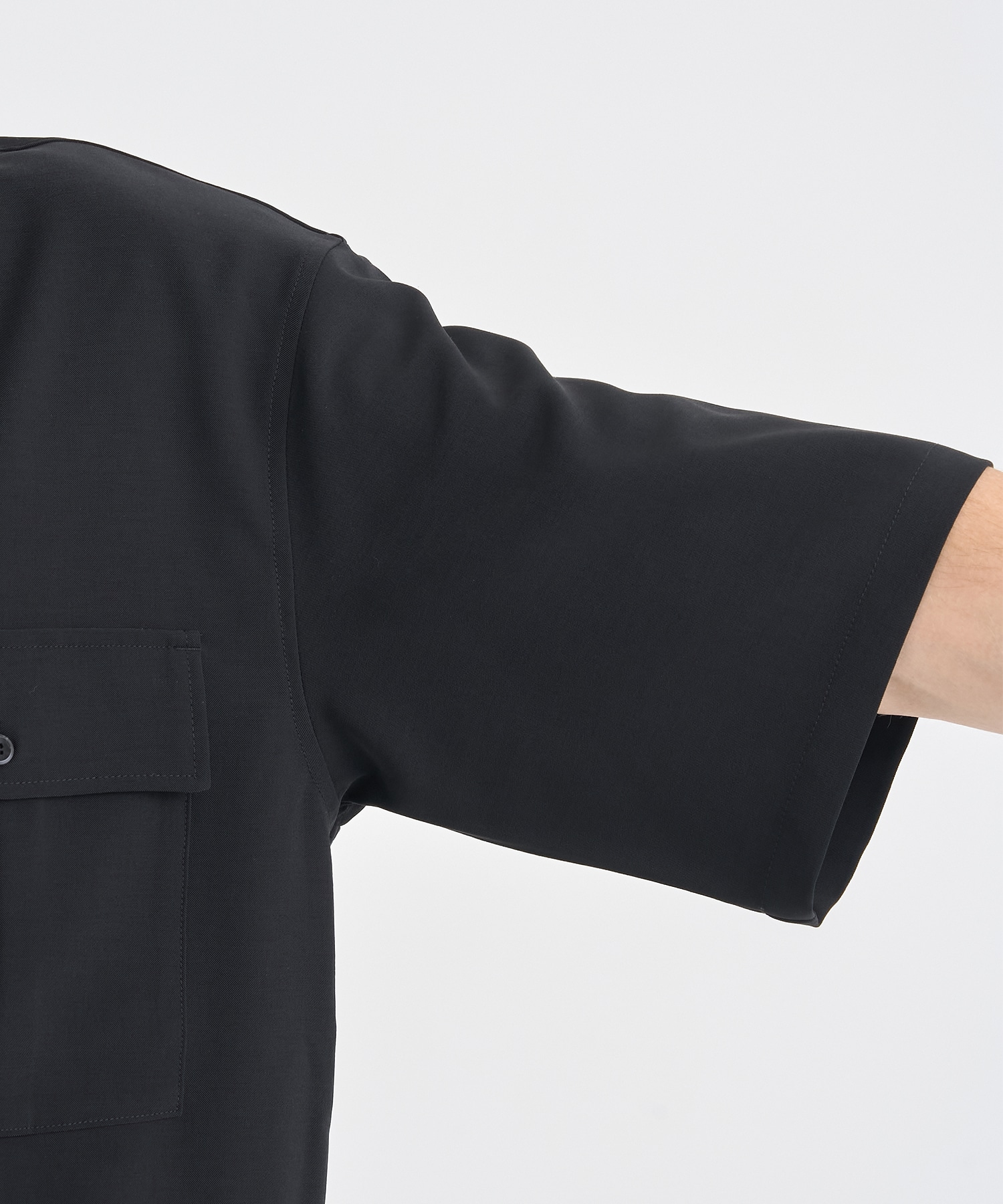 別注 PE CONPACT TWILL W POCKET S/S SHIRT ATTACHMENT