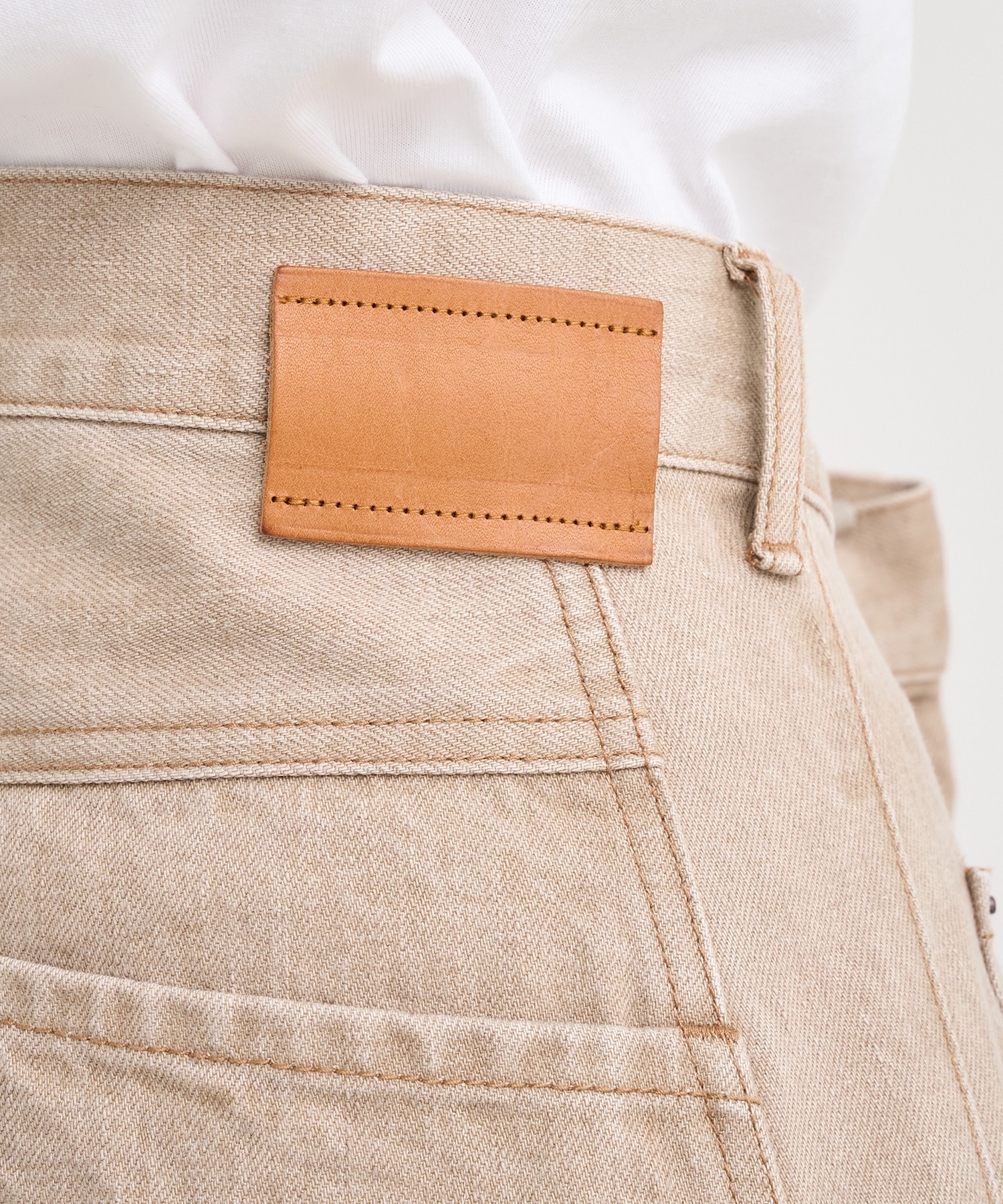 3D cutting denim pants 