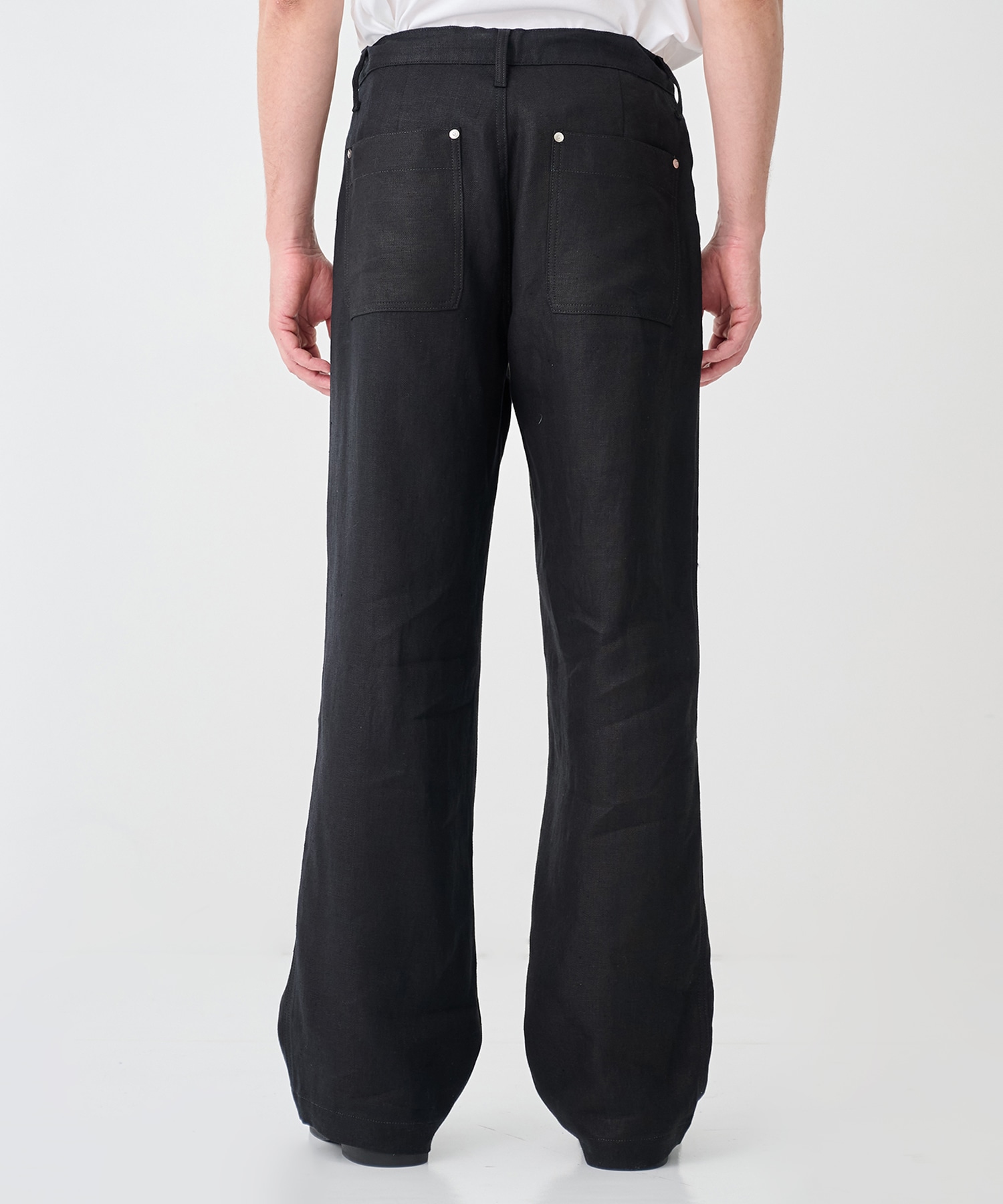 別注NEW CLASSIC WORK JEANS BLACK LINEN TANAKA