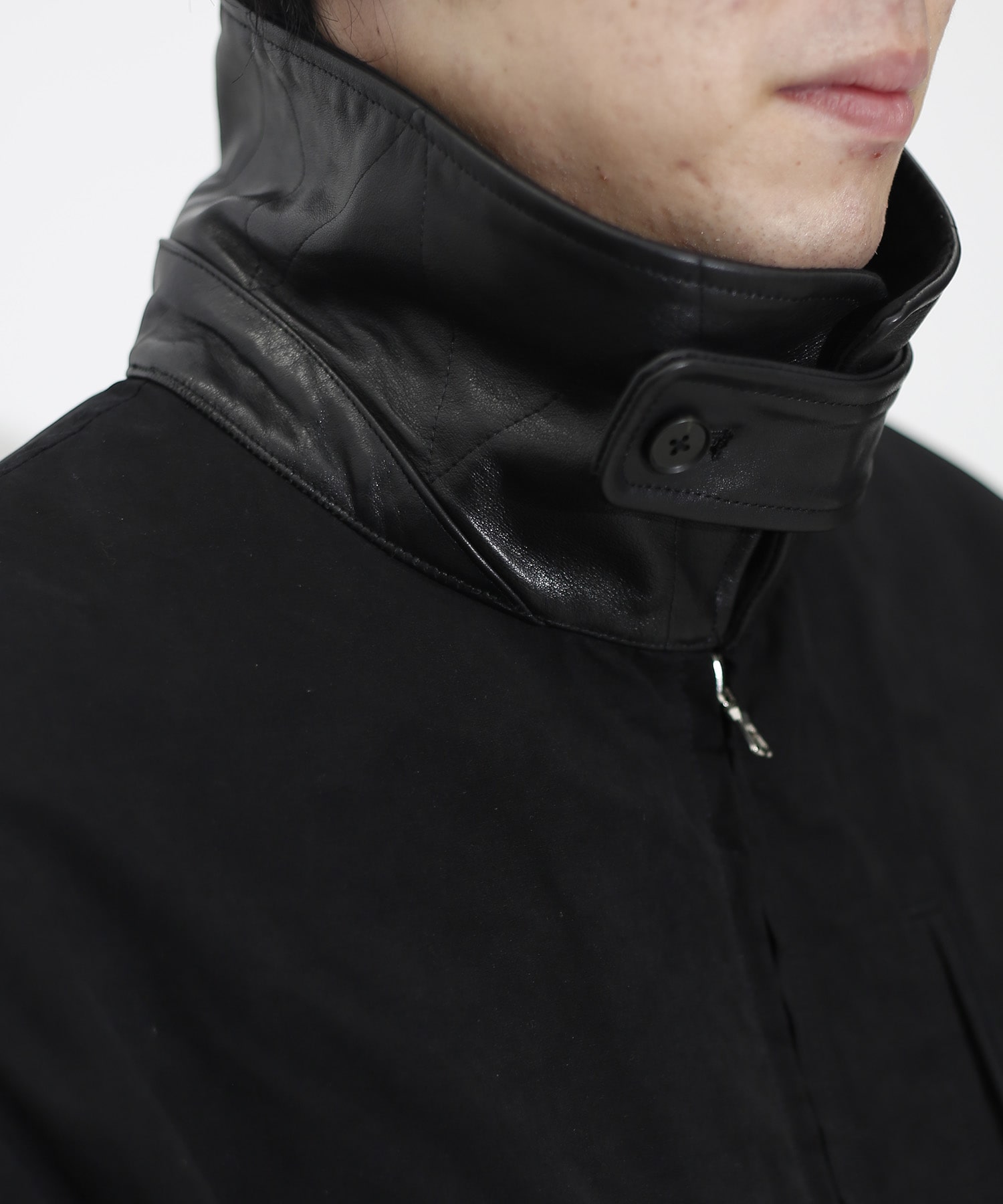 【シュタイン】ST.1576 DETATCHABLE COLLAR RESIN-FINISH COTTON JACKET ssstein
