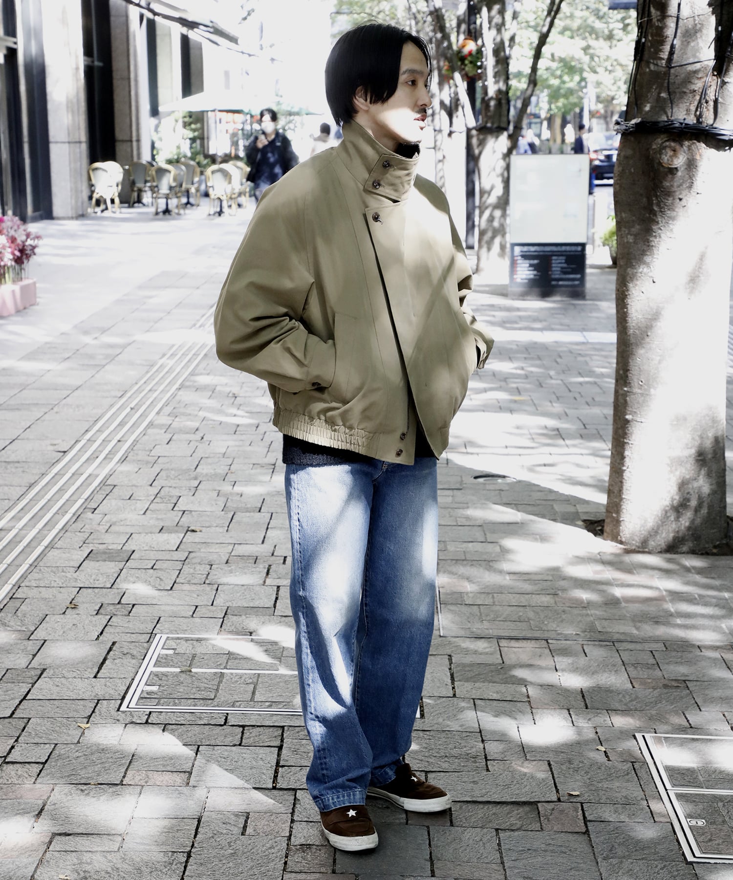 【イレニサ】別注STAND COLLAR ZIP BLOUSON IRENISA