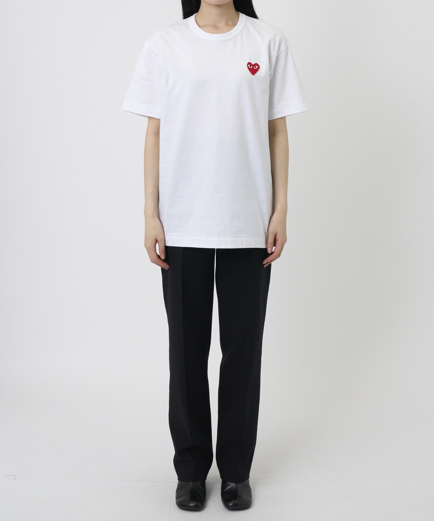 T-SHIRT RED EMBLEM RED HEART PLAY Comme des Garcons